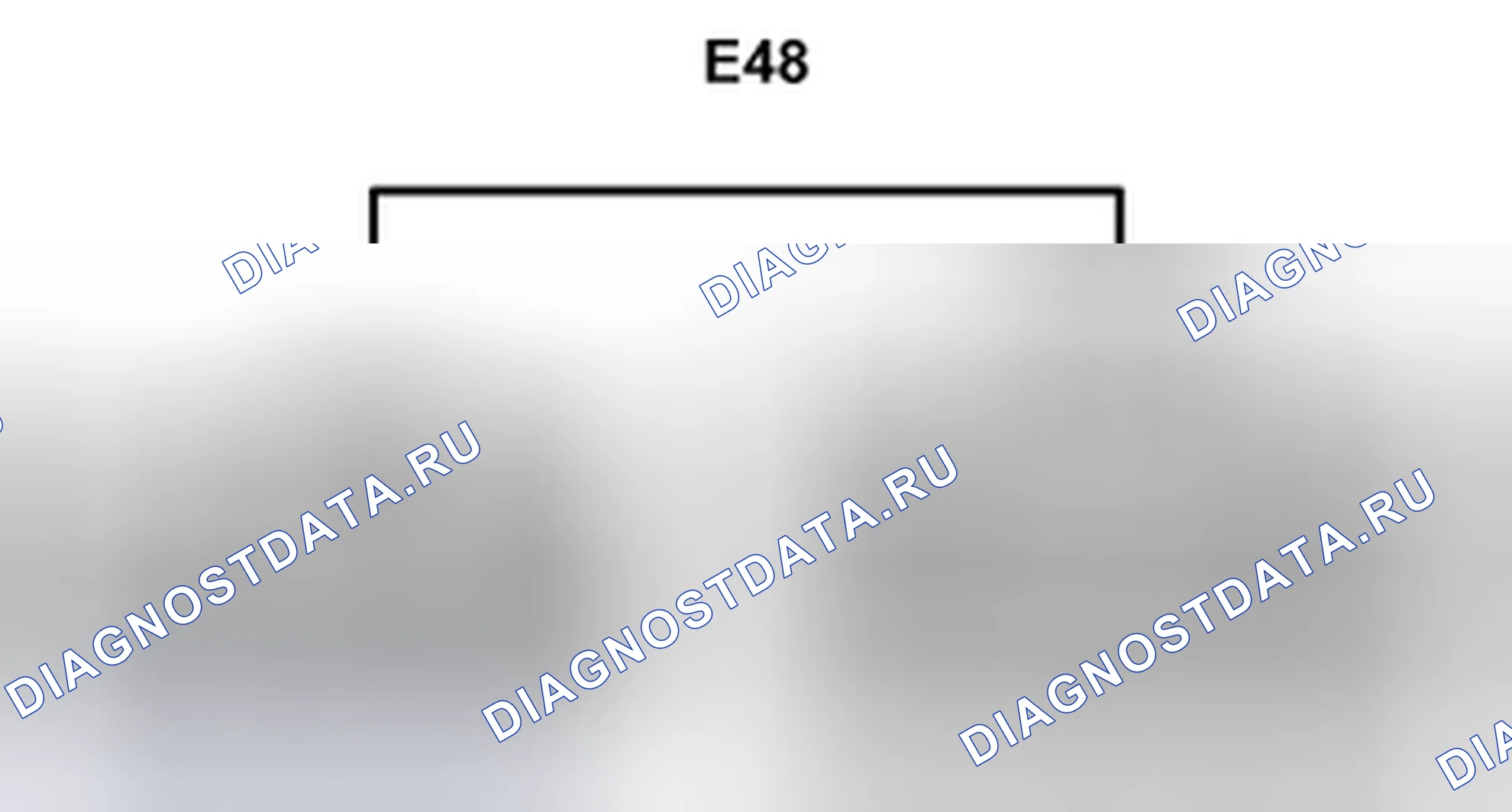 Рис. 462: Вид с торца соединительного разъема (E48). Toyota Camry XV40