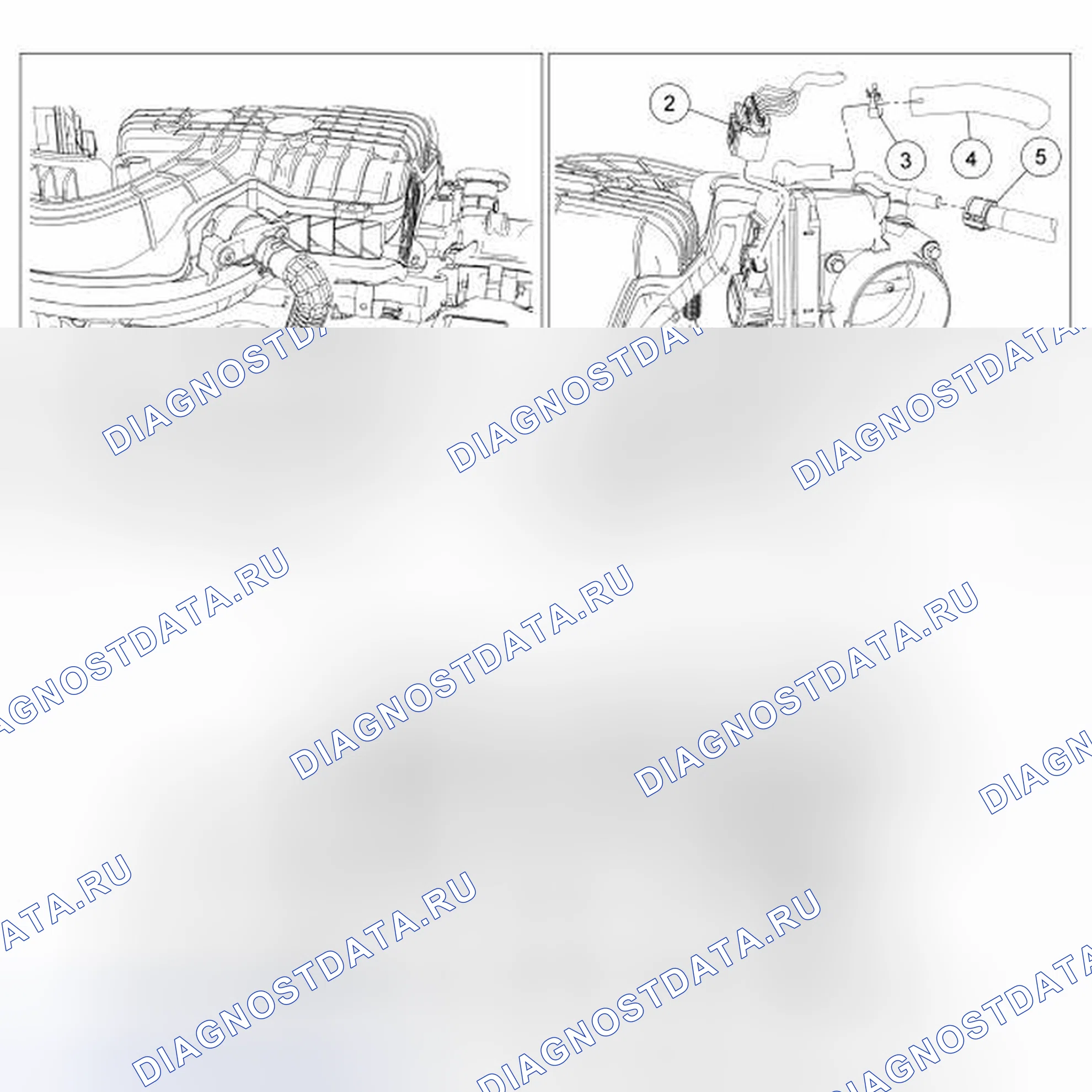 Рис. 25: Верхний впускной коллектор. Hyundai Lafesta I рестайлинг