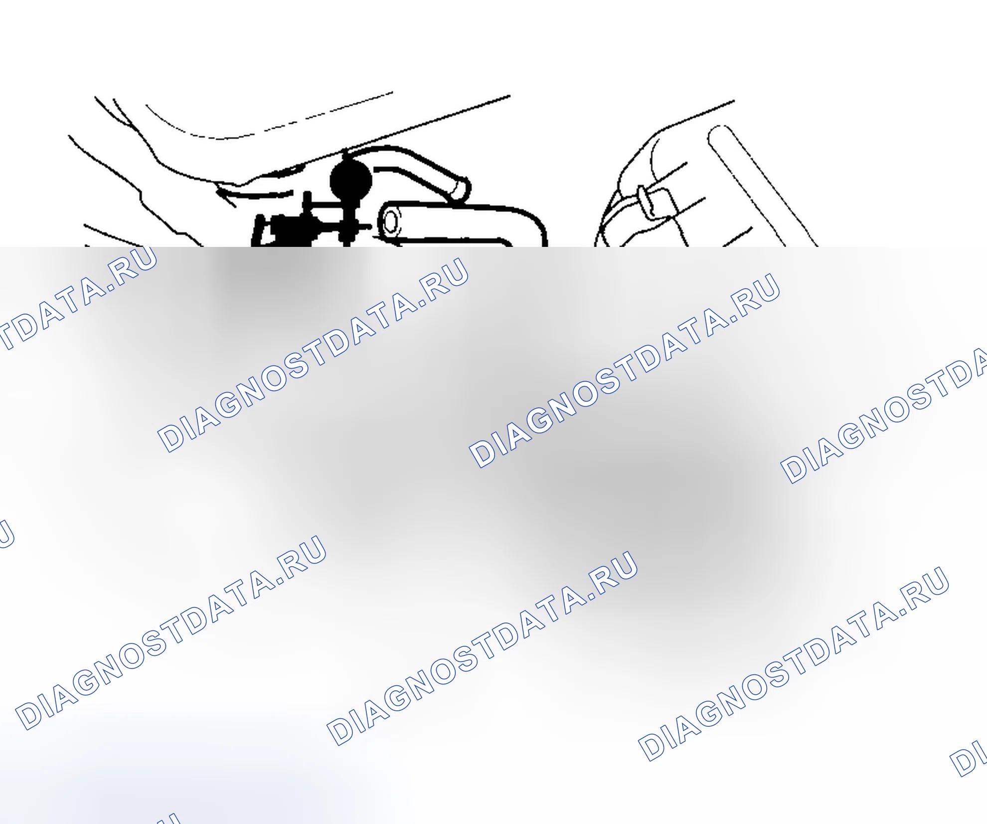 Рис. 89: Испытание клапана продувки канистры EVAP. Honda Insight I