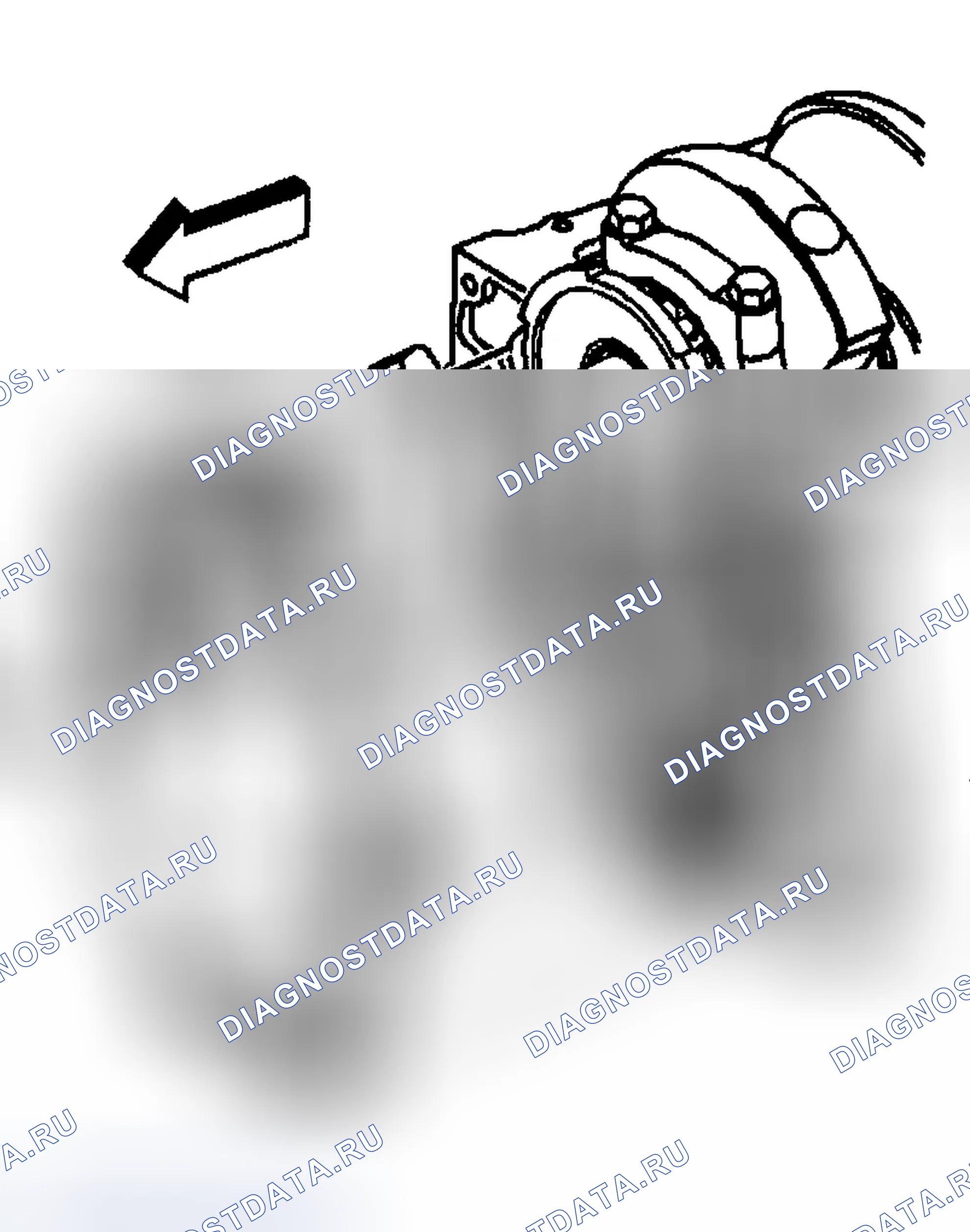 Рис. 332: Установка передней крышки двигателя. Chevrolet Silverado 2500 