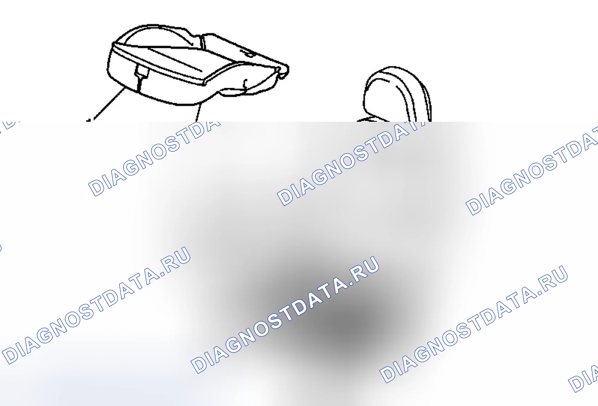 Рис. 19: Замена чехла подушки переднего сиденья (8-ходовая мощность). Buick Regal V