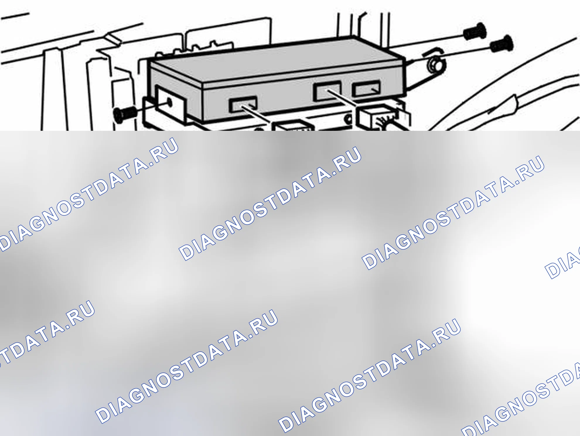 Рис. 40: Удаление голосового блока. Volvo S80 I