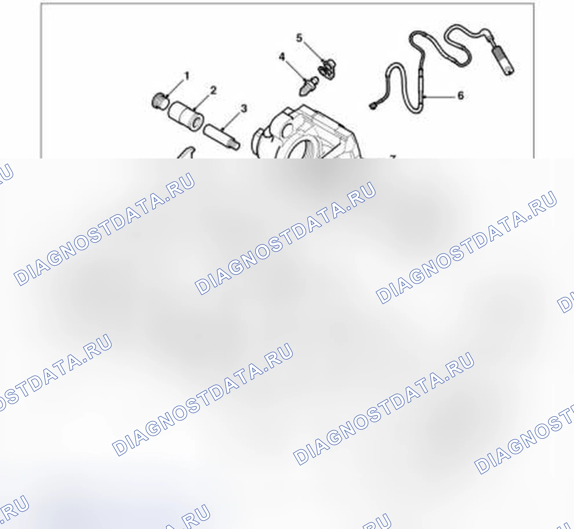 Рис. 3: КОМПОНЕНТЫ ЗАДНЕГО ТОРМОЗА. Land Rover Range Rover III