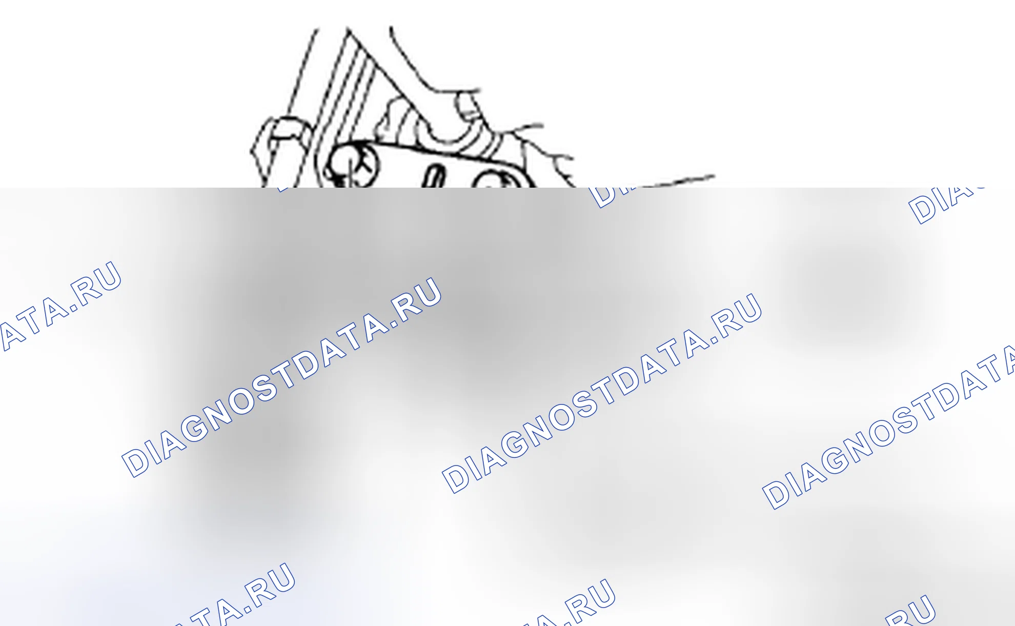 Рис. 18: Крепление двигателя № 1 и крепление двигателя № 4 Примечание по установке. Mazda 6 GH рестайлинг