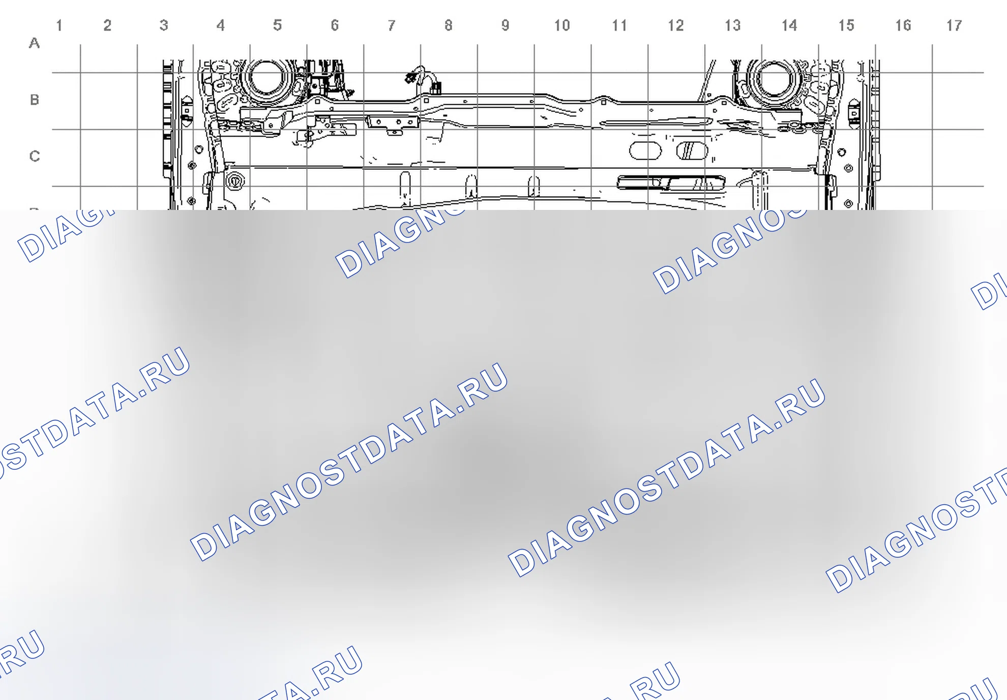 Рис. 66: Прокладка страховочных ремней - пол пассажирского салона. Chevrolet Malibu VIII рестайлинг