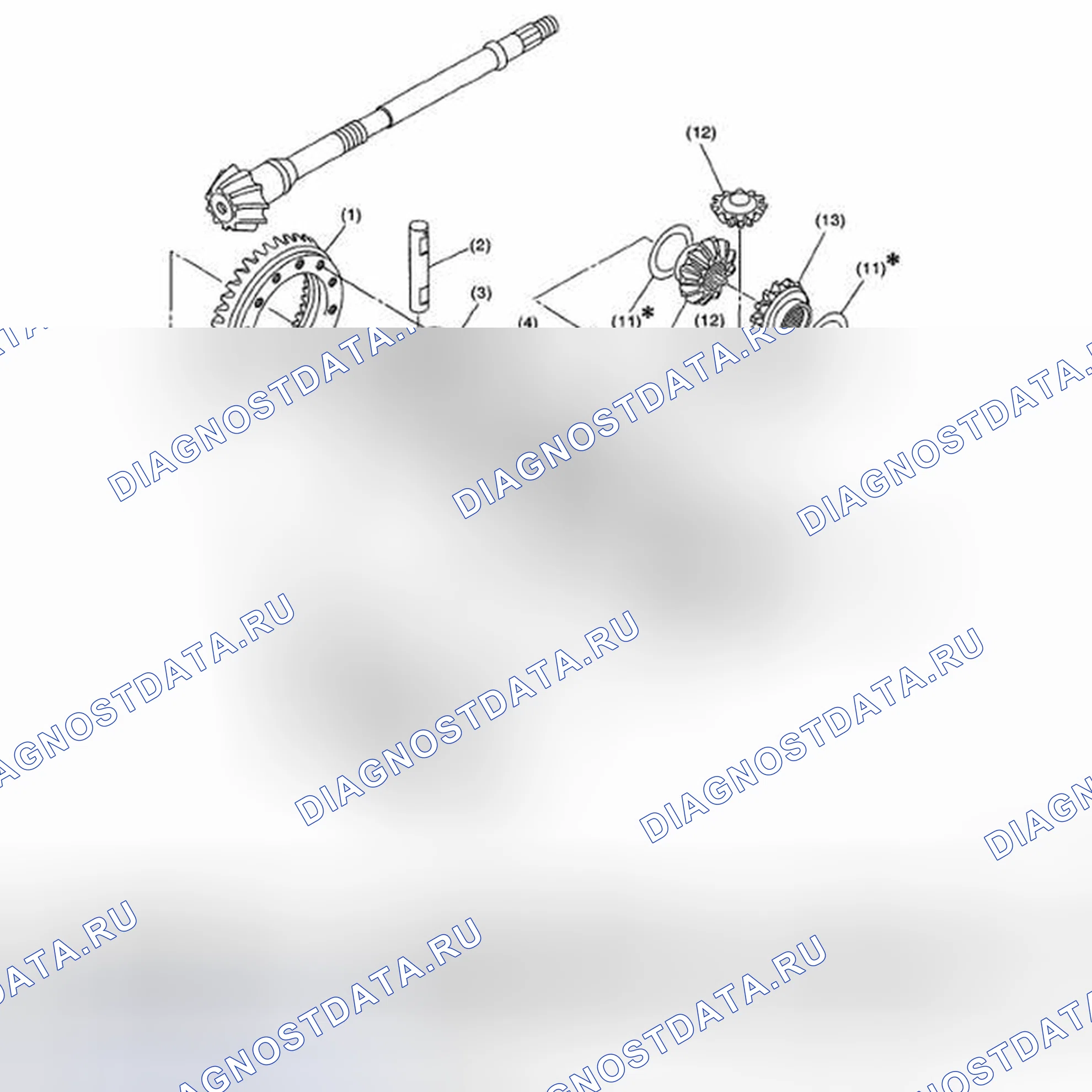 Рис. 319: ДИФФЕРЕНЦИАЛ. Subaru Impreza WRX GH