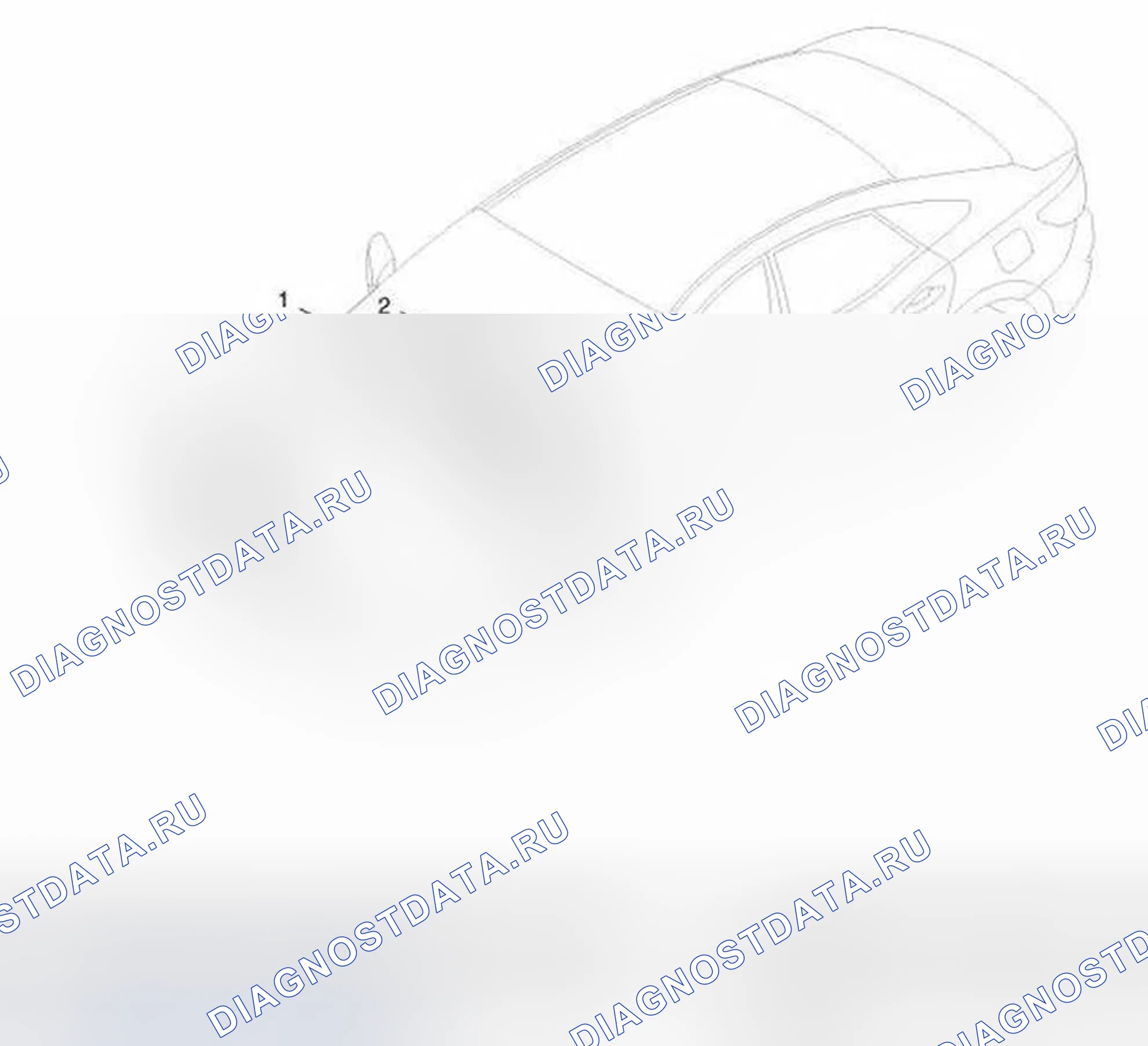 Рис. 1: Расположение компонентов. Hyundai Azera II