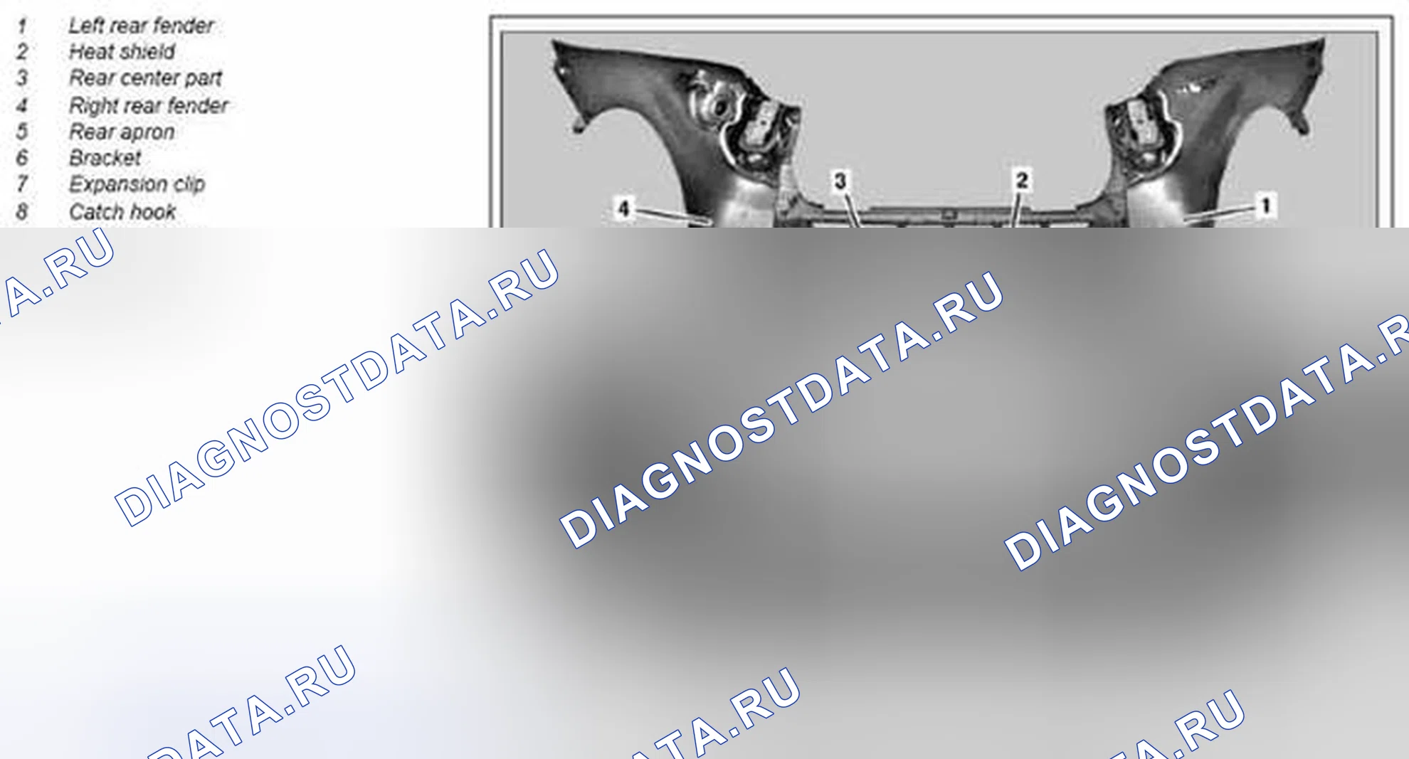 Рис. 104: Демонтировать / установить заднюю центральную часть - AR88,00-P-1300MCC. Kia Soul I