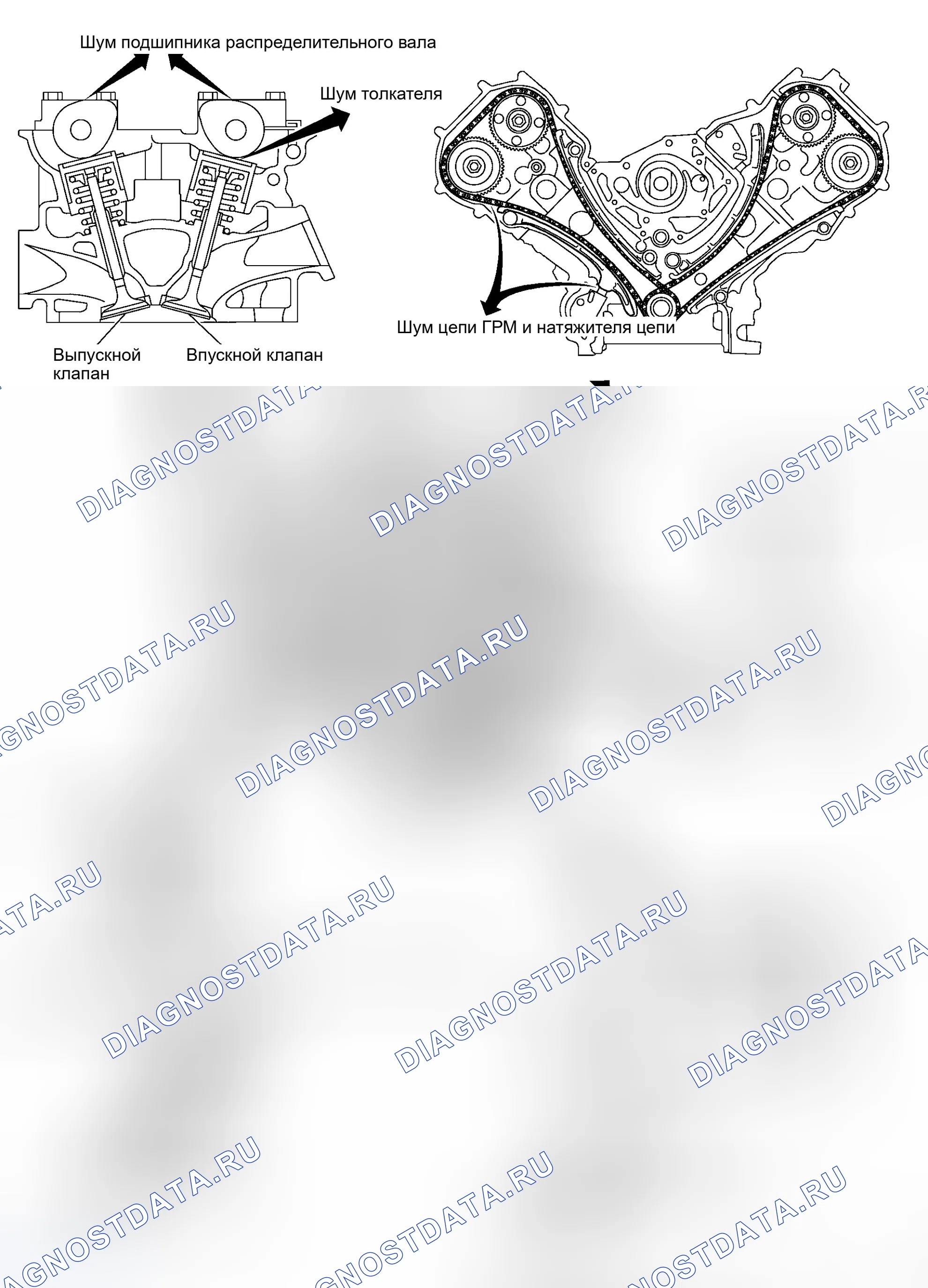 Рис. 144: Поиск и устранение неисправностей Nvh - шум двигателя. Infiniti M45 III