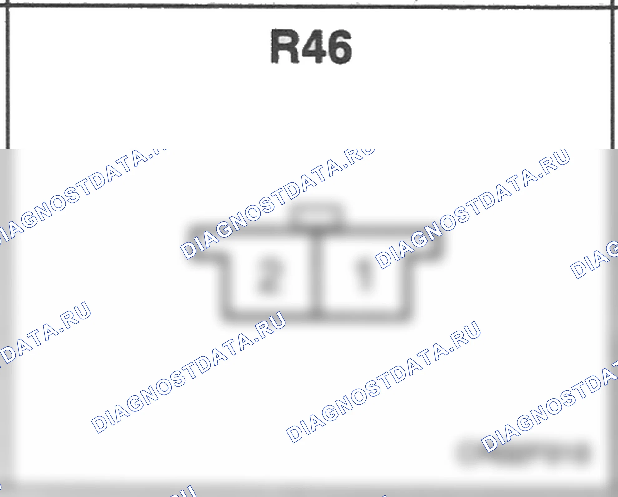 Распиновка разъёма R46 — заднего жгута. Hyundai Accent LC