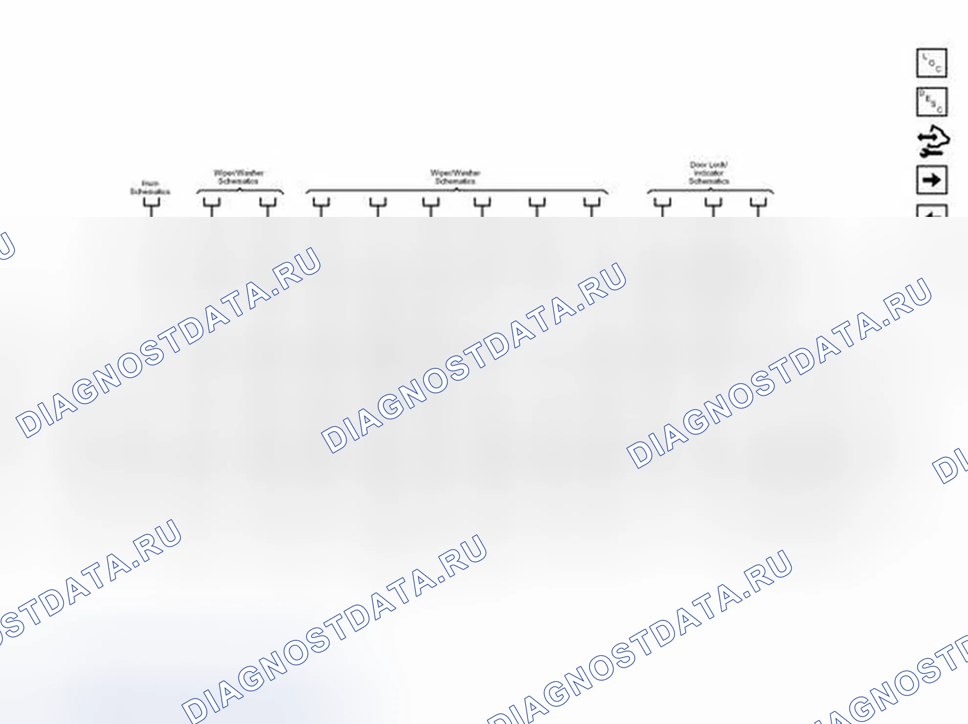 Рис. 8: Ссылки на подсистемы (2 из 5) электросхема. Chevrolet Spark M300