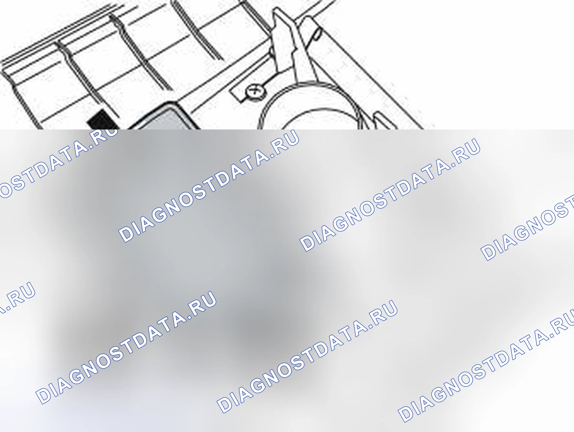 Рис. 471: Снять панель крышки со старого заднего конца. Volvo XC70 I рестайлинг