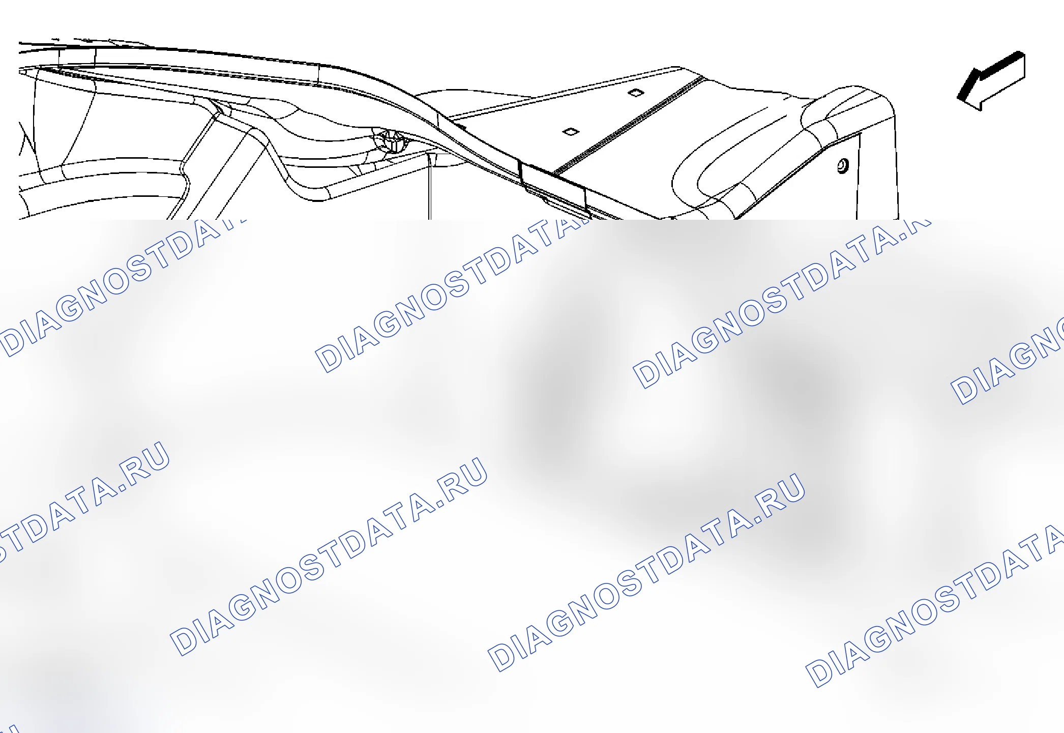 Рис. 44: Замена лампы освещения заднего отсека. Pontiac Solstice I final
