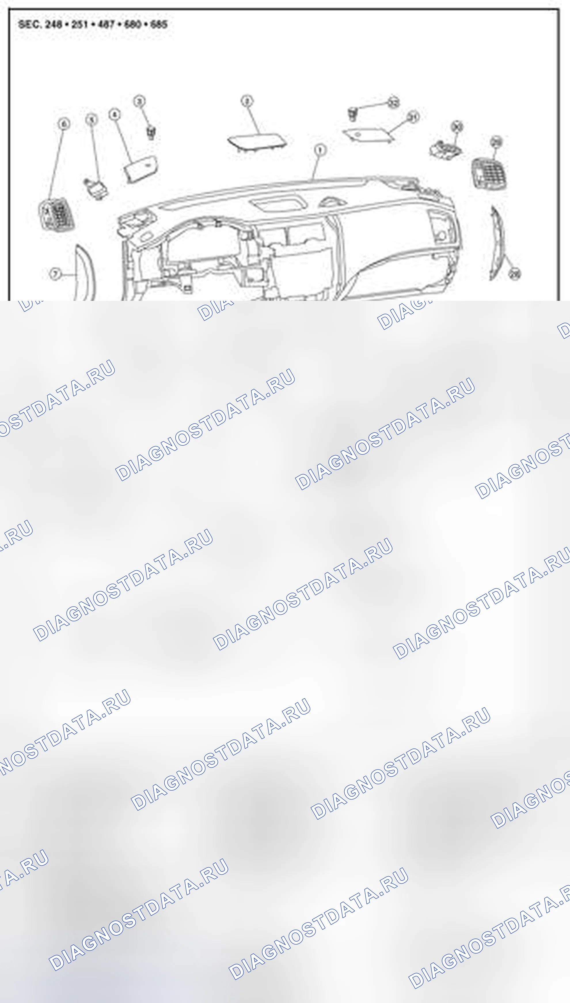 Рис. 24: Разнесенный вид. Nissan Altima L33