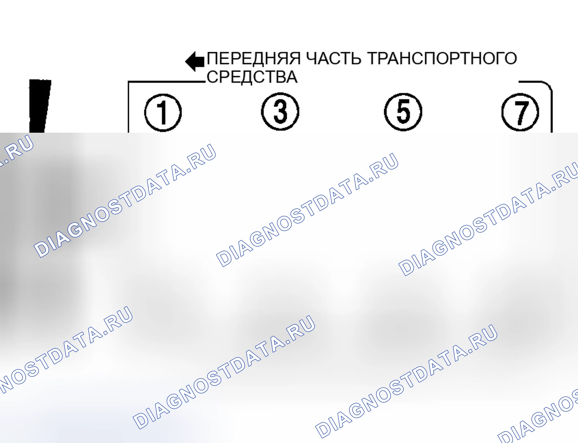 Рис. 22: порядок работы цилиндров (7,3 л дизеля). Ford Excursion I