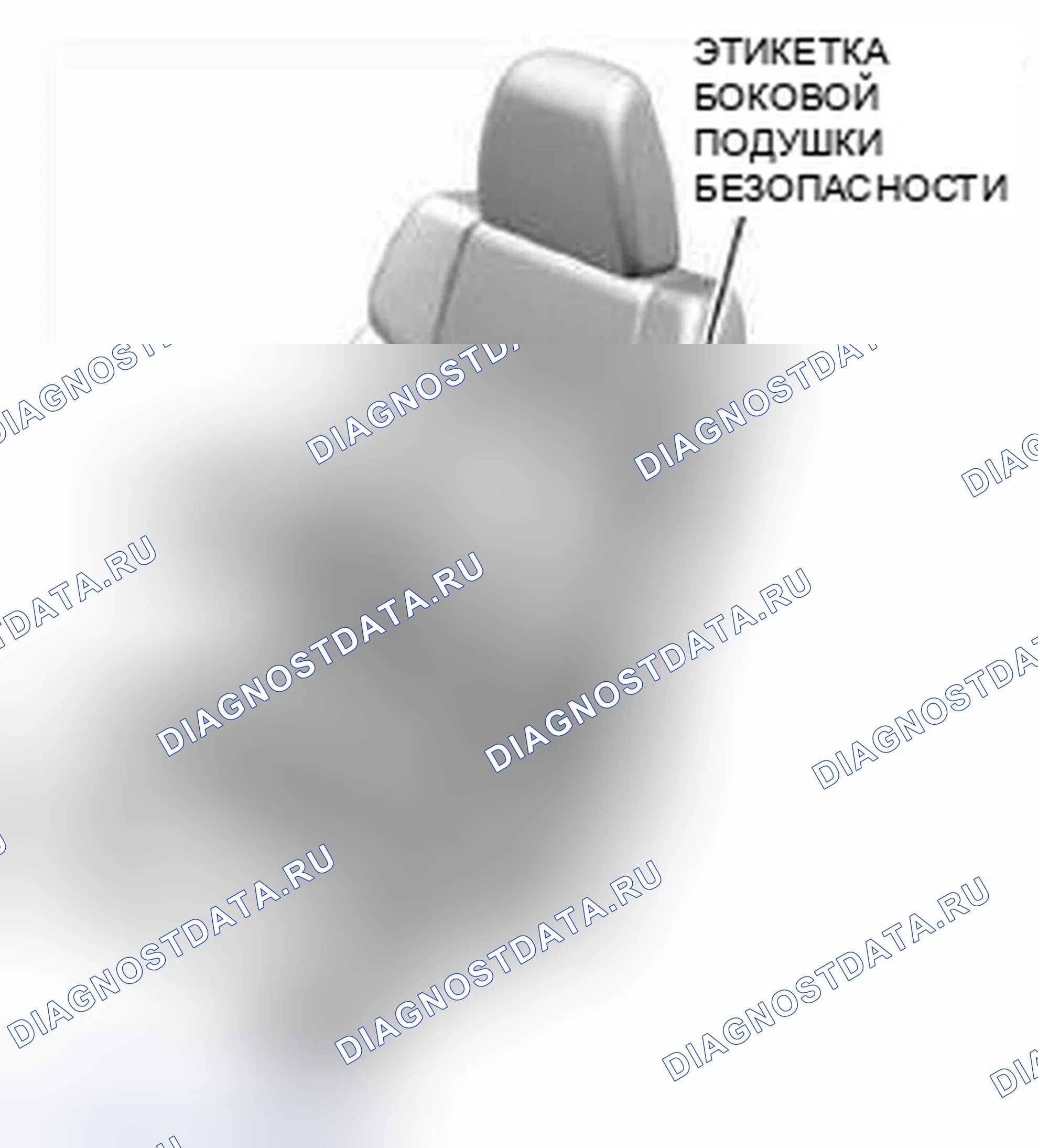 Рис. 569: Передние сиденья с боковыми подушками безопасности. Honda CR-V IV
