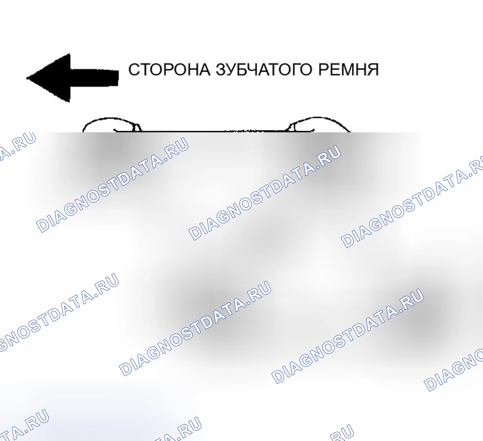 Рис. 308: > > A < < УСТАНОВКА КРОНШТЕЙНА ДАТЧИКА ДЕТОНАЦИИ. Chrysler Sebring II рестайлинг