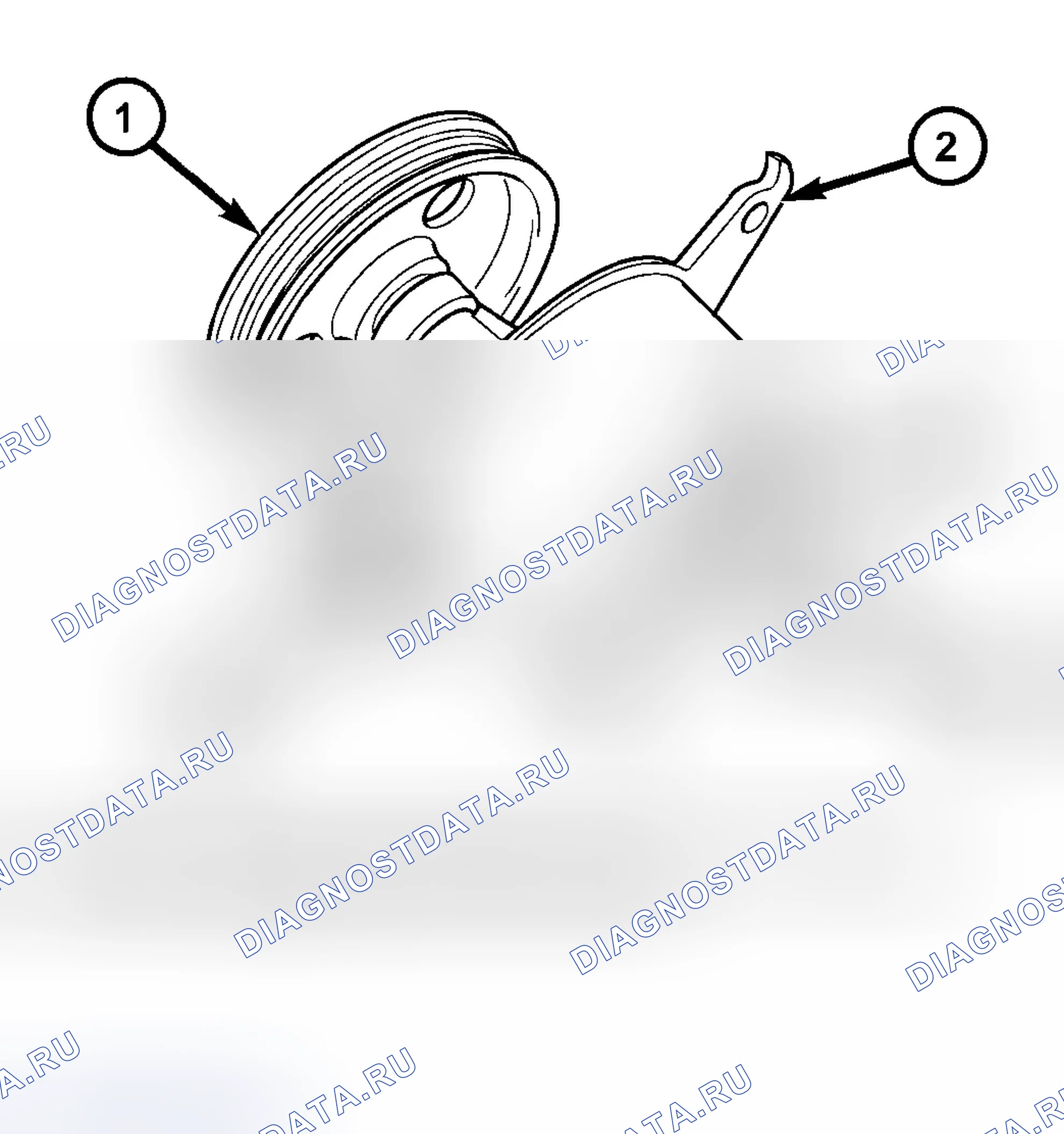 Рис. 15: ОПИСАНИЕ - НАСОС (2.4л / 3.3л / 3.8л ДВИГАТЕЛЬ. Dodge Grand Caravan IV