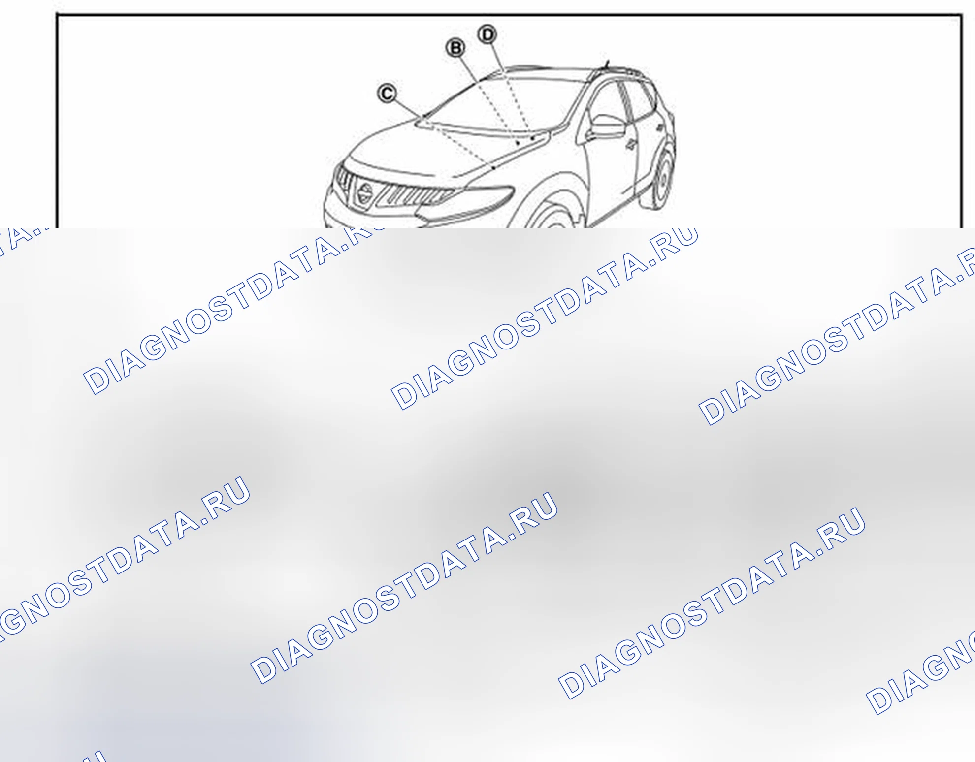 Рис. 23: Расположение компонентов. Nissan Murano Z51 рестайлинг 2