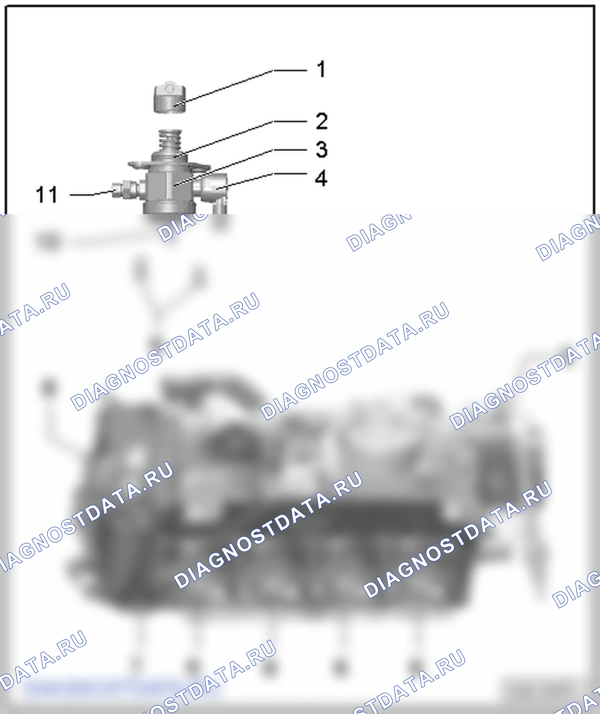 Насос высокого давления (1,8/112; 118 кВт TSI; 2,0/147 кВт TSI). Skoda Octavia Ii