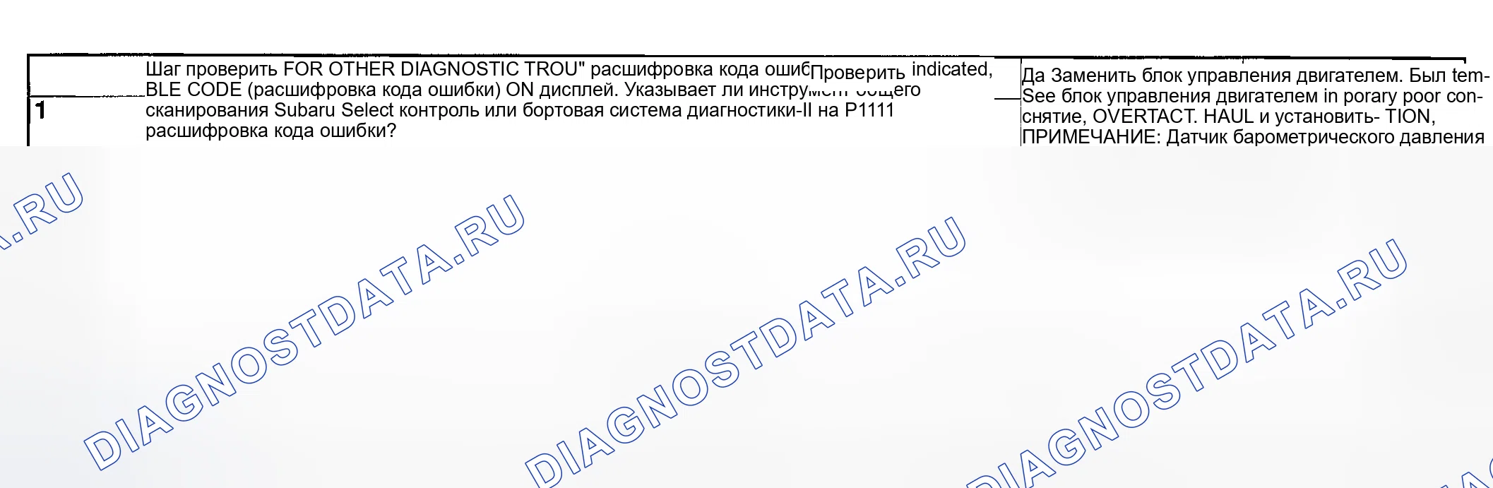 Рис. 246: ДИАГНОСТИЧЕСКАЯ ПРОЦЕДУРА. Subaru Impreza GD/GC/GG рестайлинг