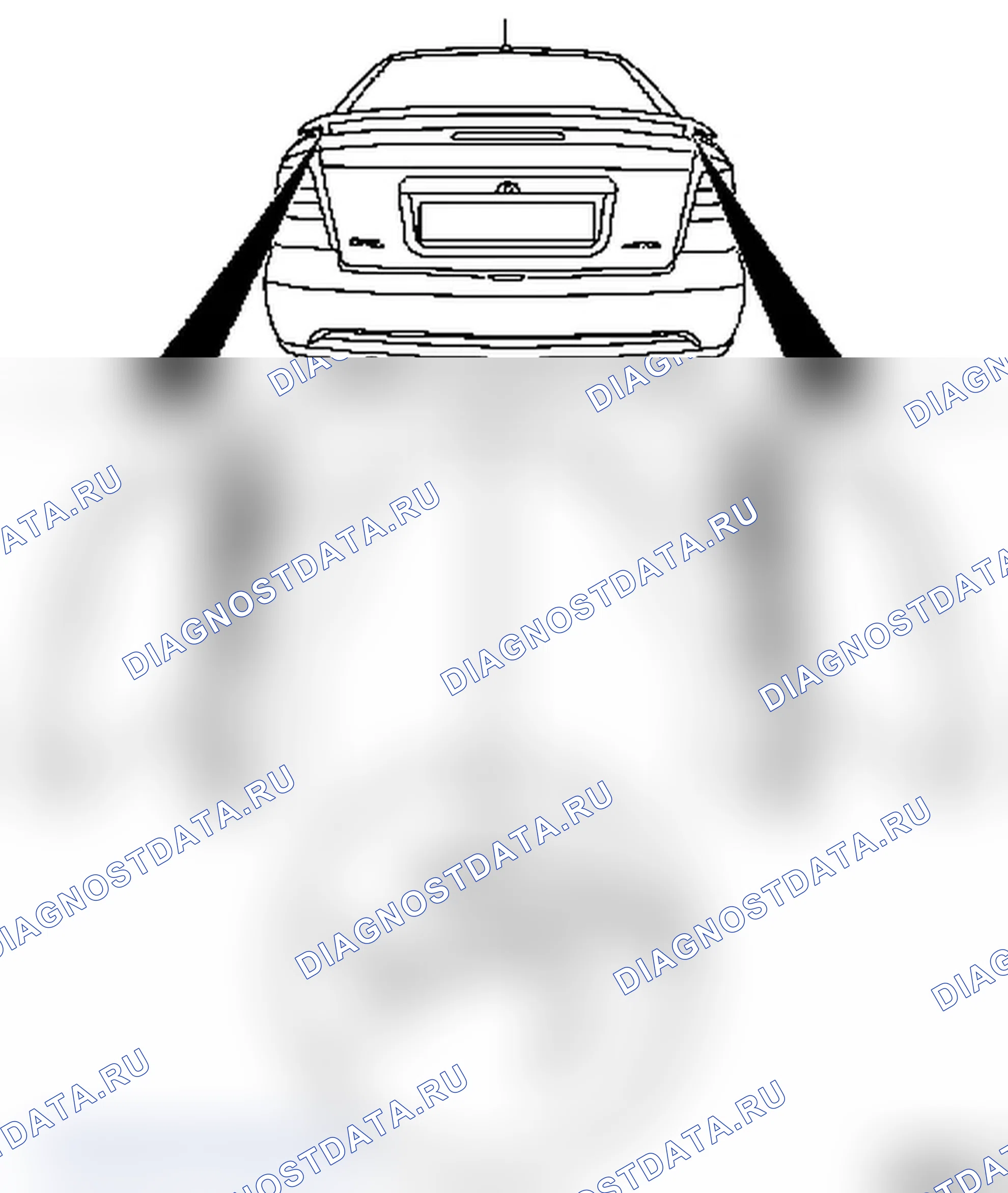 Демонтаж, монтаж и замена заднего спойлера (F07). Opel Astra G