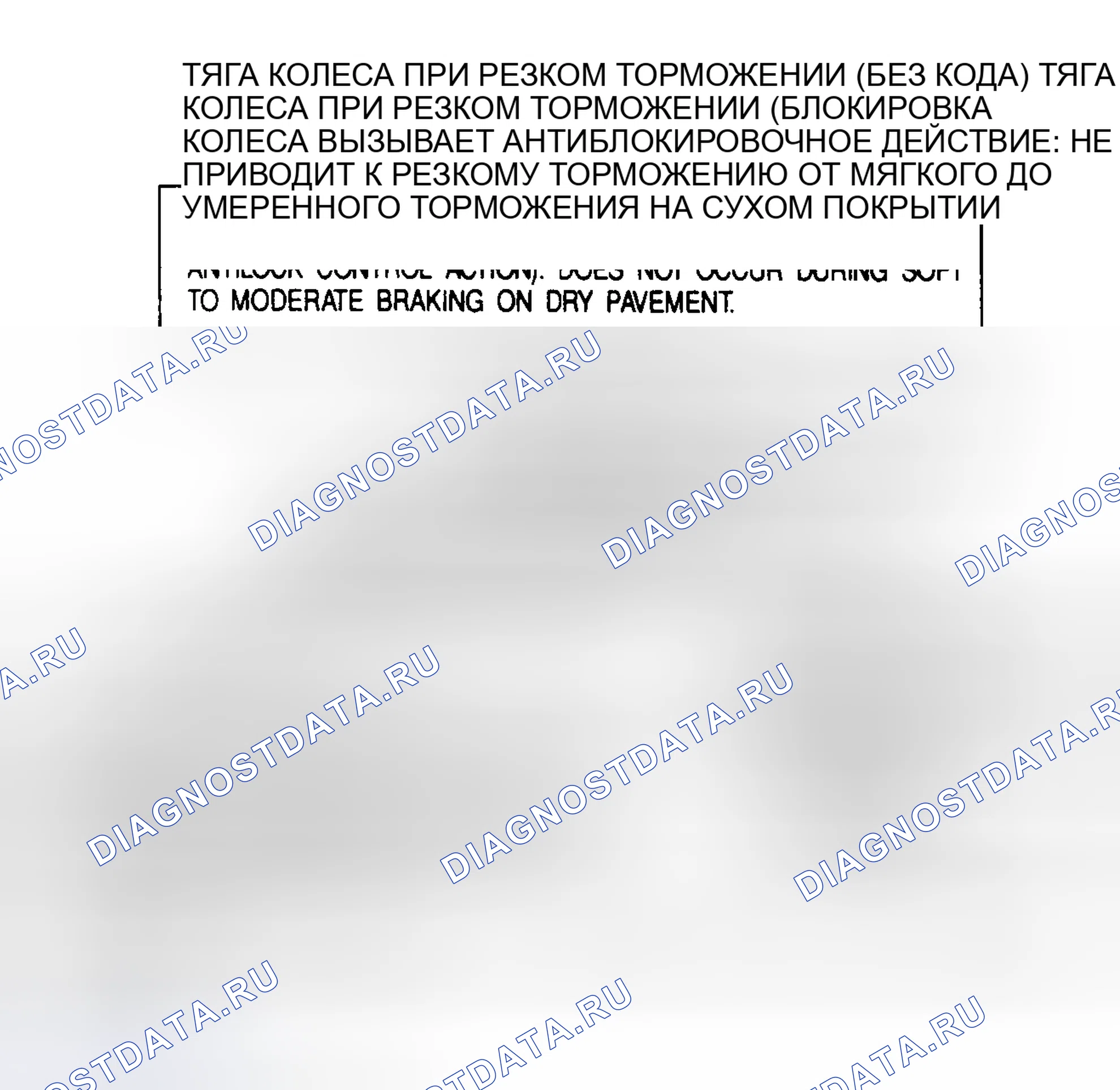 Рис. 47: ТЯГА КОЛЕСА ПРИ РЕЗКОМ ТОРМОЖЕНИИ. Chevrolet Suburban V1500 