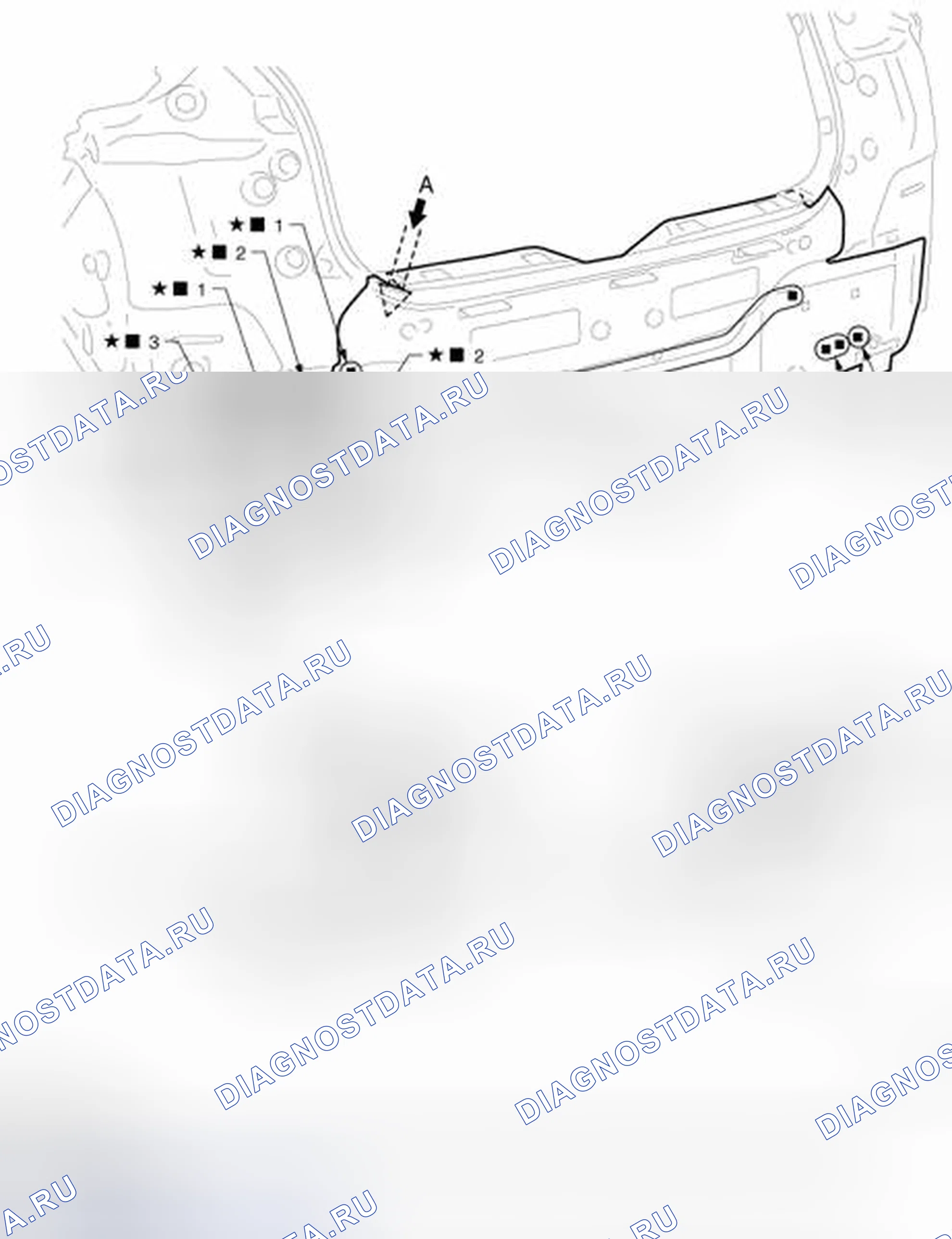 Рис. 205: Задняя панель (модели AWD). BMW 4 серия F32/F33 рестайлинг
