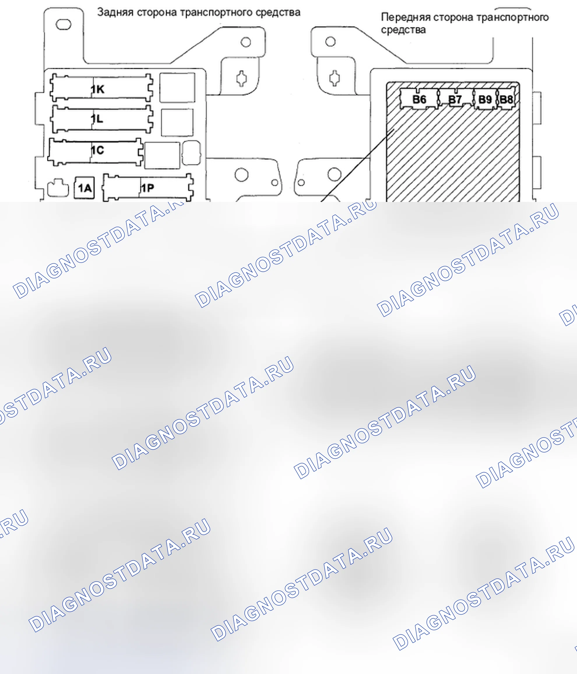 Рис. 49: КЛЕММЫ ЭБУ. Toyota Sienna II рестайлинг