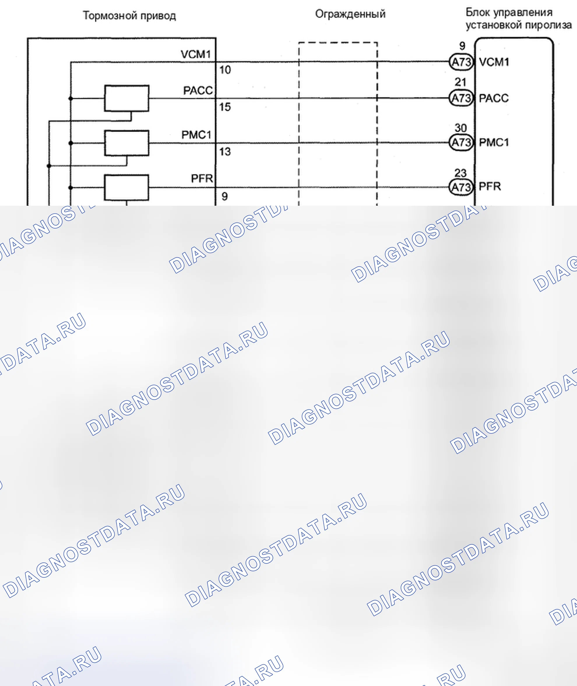 Рис. 11: электросхема. Toyota Camry XV40