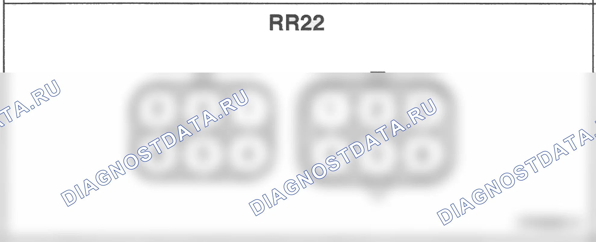 Распиновка разъёма RR22 — заднего жгута. Hyundai Atos MX