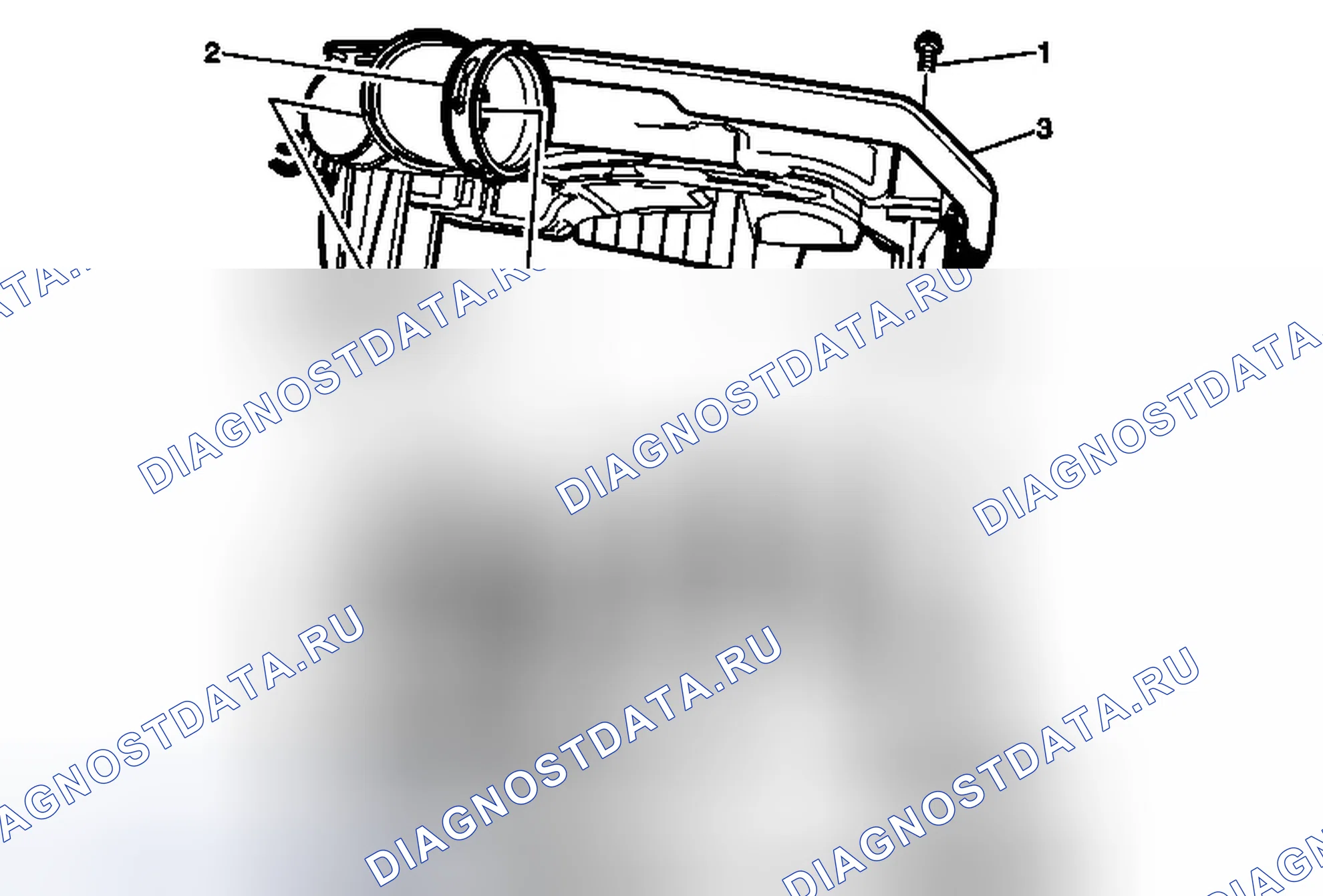 Рис. 11: Замена выходного канала резонатора воздухоочистителя. Chevrolet Volt I