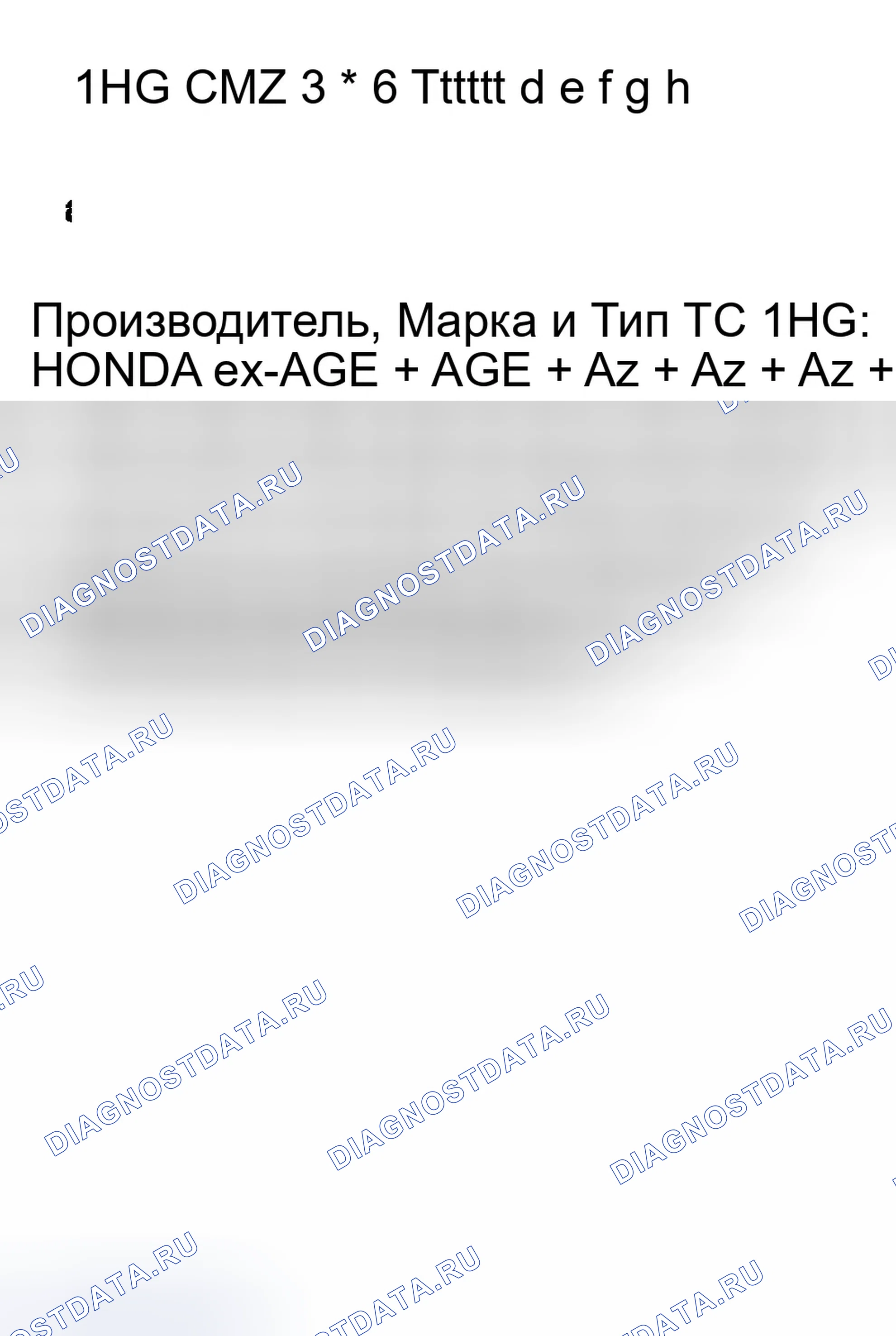 Рис. 36: Идентификационный номер транспортного средства. Honda Accord VII рестайлинг