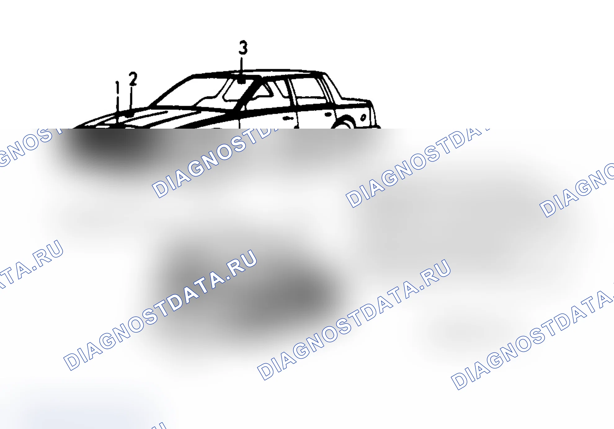 Рис. 5: РАСПОЛОЖЕНИЕ ИНФОРМАЦИОННЫХ МЕТОК. Chevrolet Celebrity I