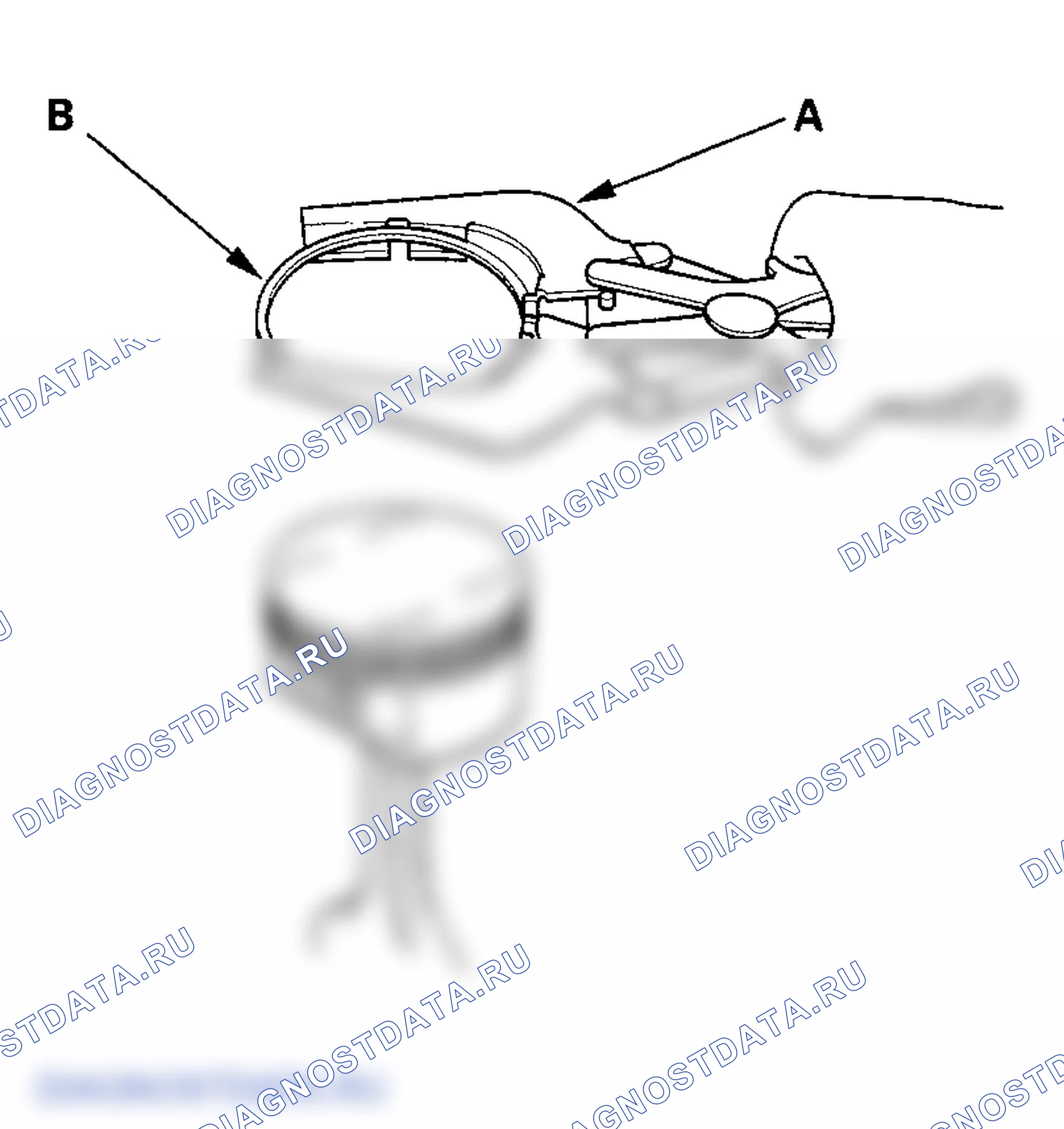 Рис. 232: Замена поршневого кольца. Honda Ridgeline I