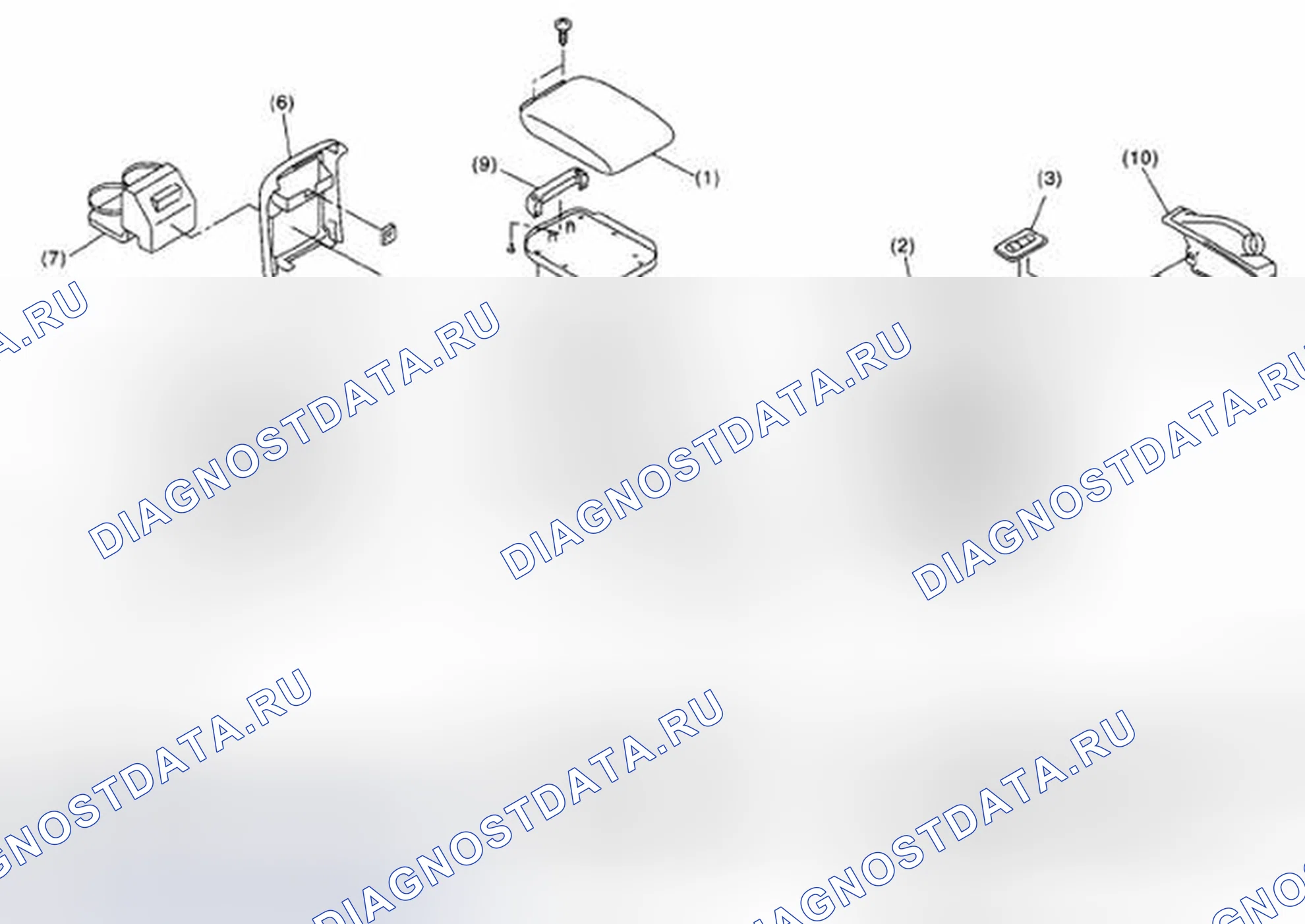 Рис. 33: КОНСОЛЬНАЯ КОРОБКА. Subaru Legacy BL/BP рестайлинг