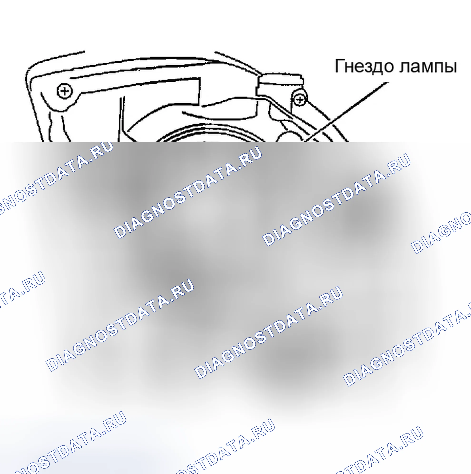 Рис. 238: ФАРА (ВЕРХНЯЯ) БЛИЖНЕГО СВЕТА. Infiniti G35 III