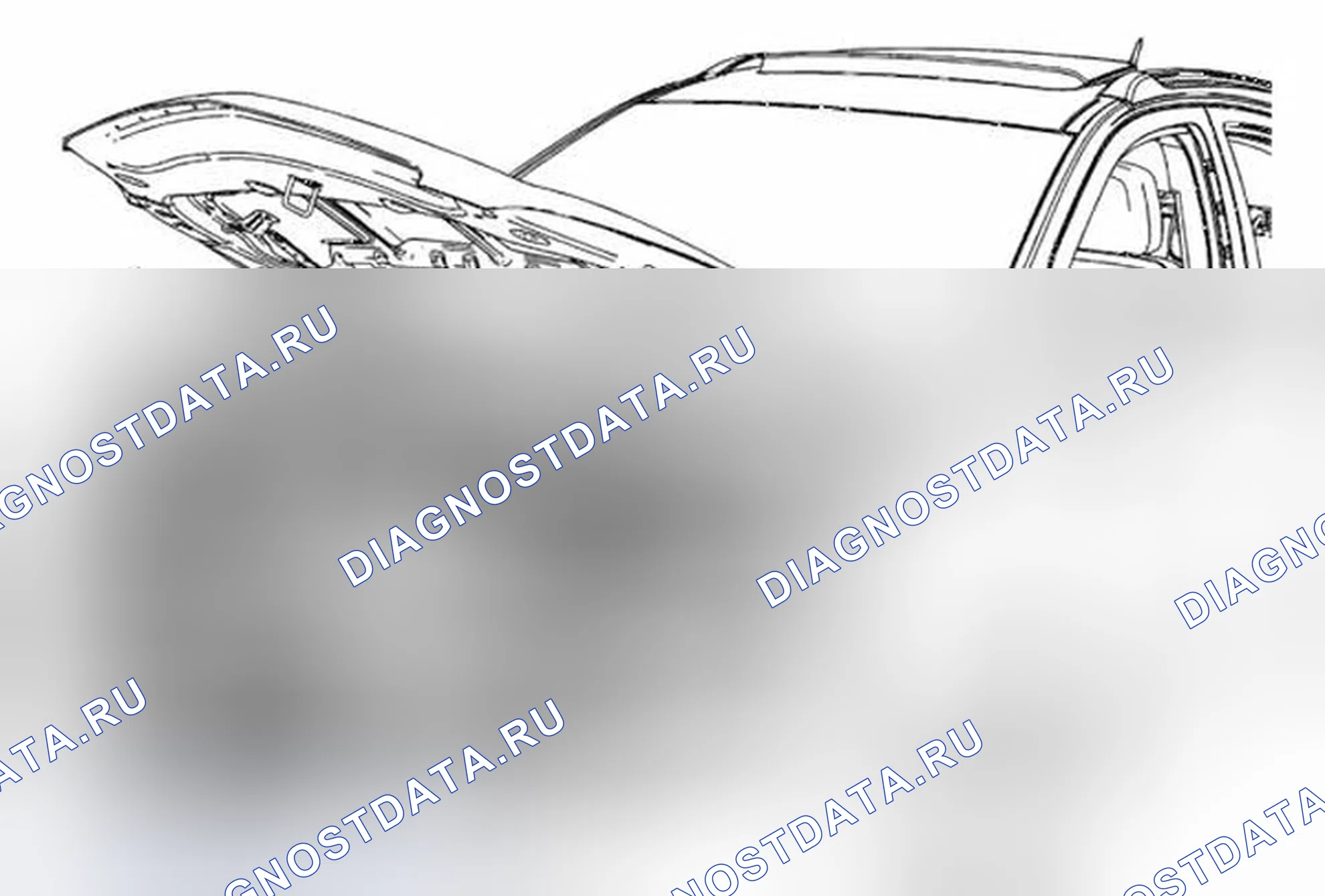 Рис. 17: Замена панели решетки воздухозаборника (Encore). Buick Encore I