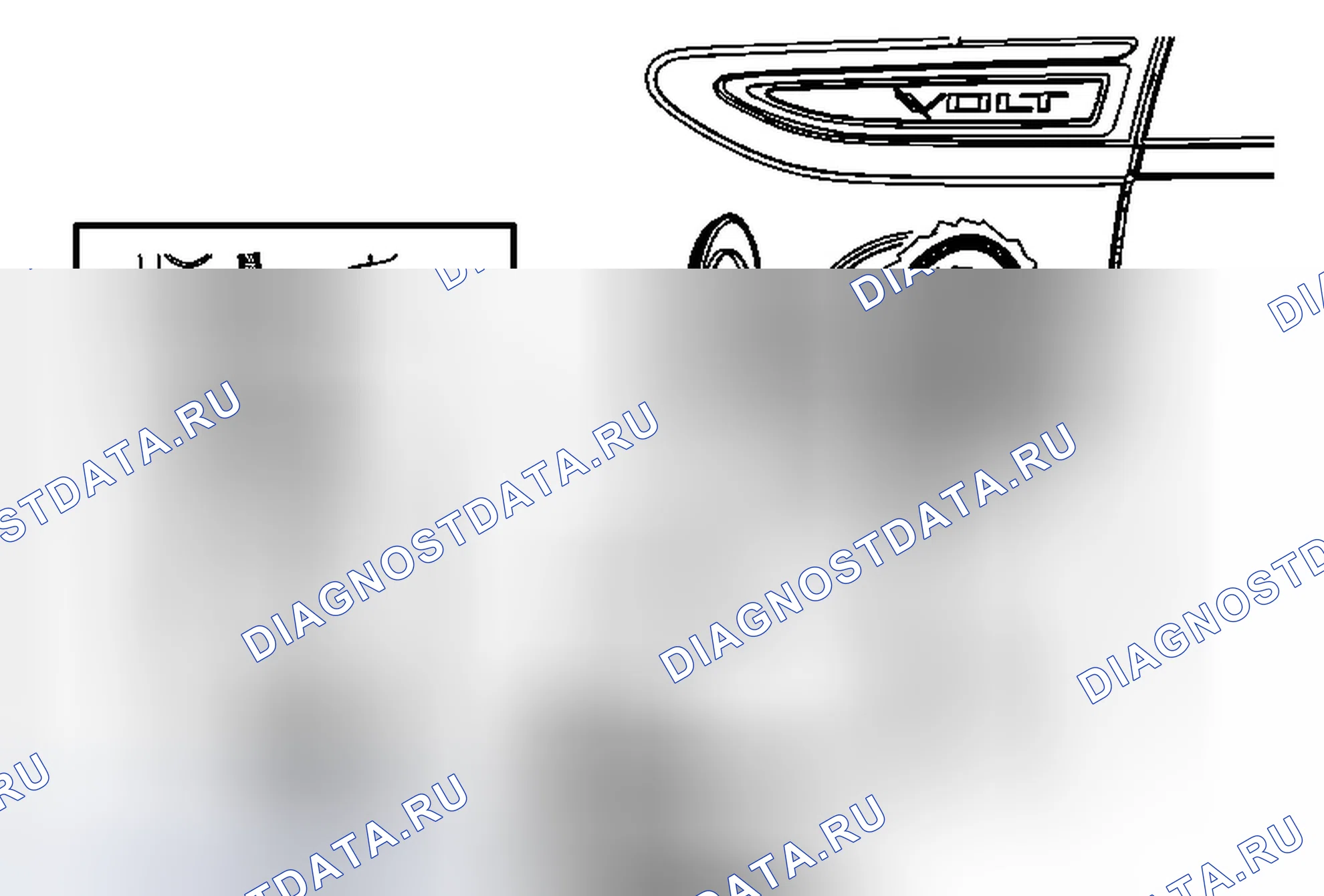Рис. 89: Замена кабеля дверного привода порта зарядки. Chevrolet Volt I
