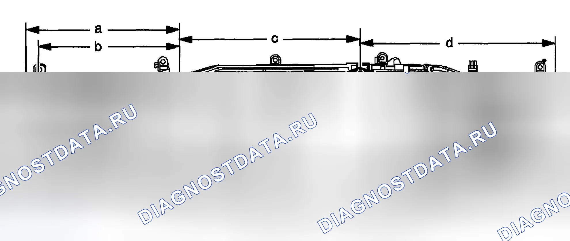 Рис. 2: Размеры - Рама (1500 Suburban / Yukon Xl / Avalanche 2WD и 4WD). Chevrolet Avalanche I