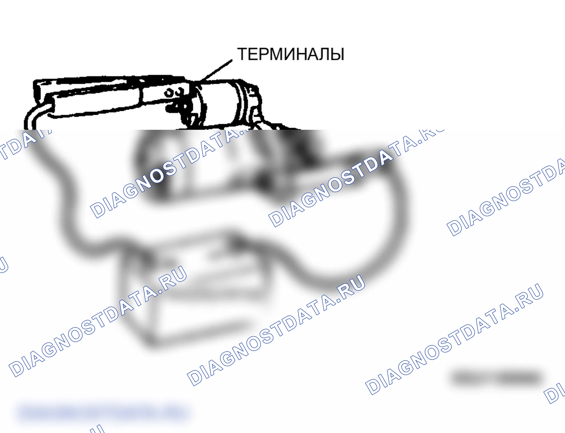 Рис. 4: Проверка зазора шестерни. Mazda MPV III