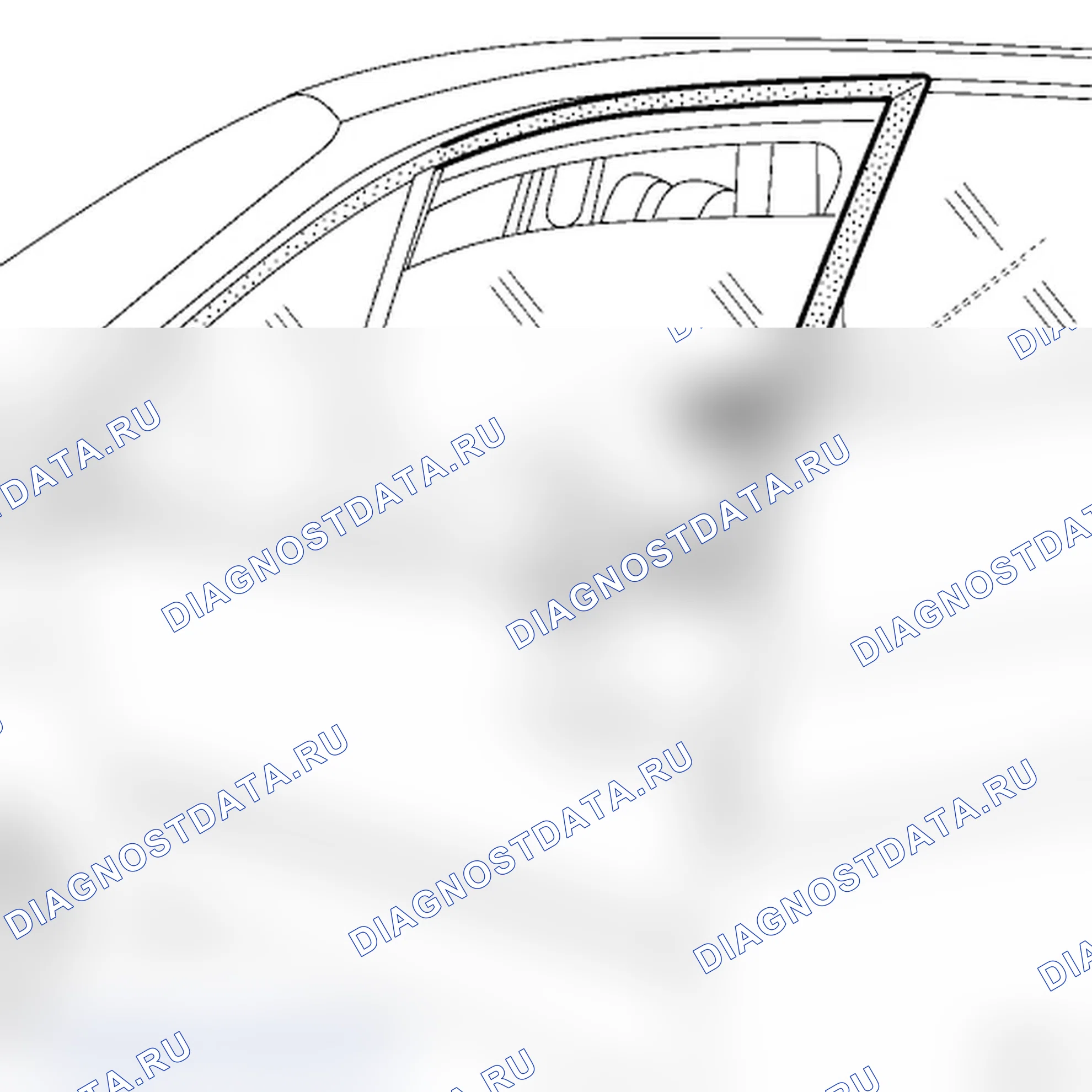 Опускное стекло передней двери. Renault Scenic II