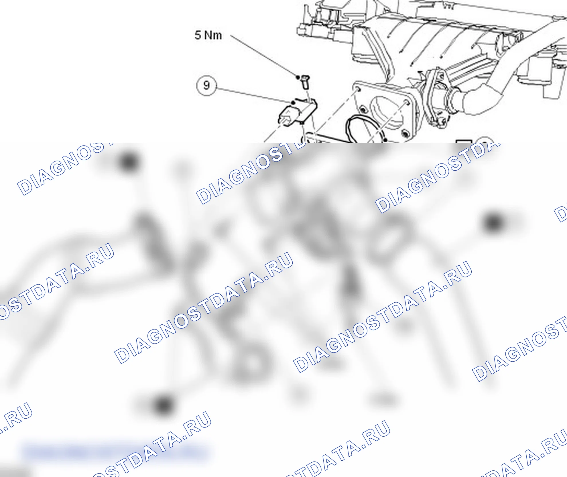 Как снять и установить заслонку воздухозабора. Ford C-MAX I рестайлинг