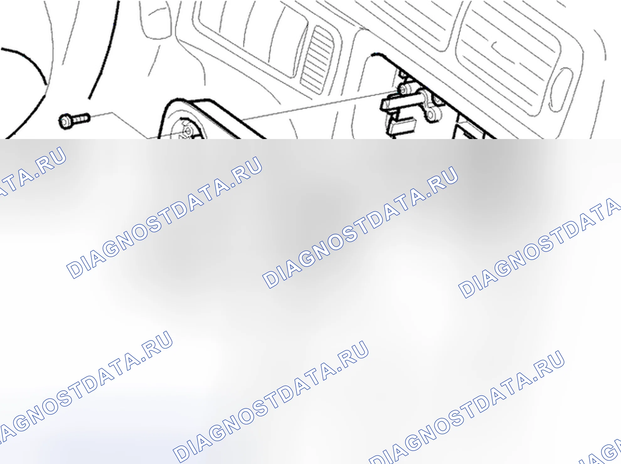 Рис. 85: Снятие панели управления / передней секции. Volvo C70 I