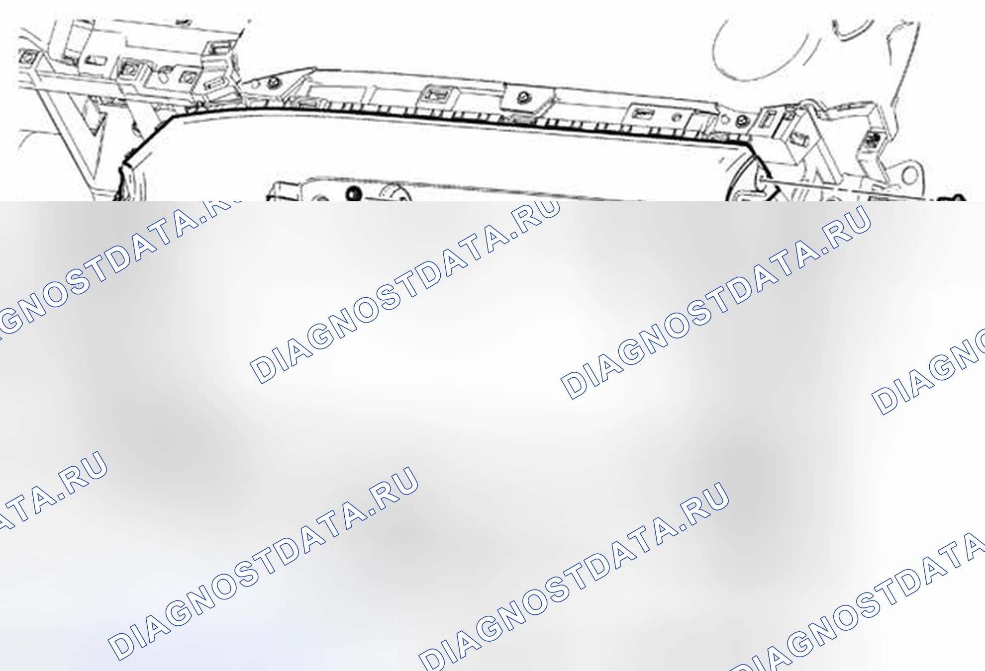 Рис. 66: Замена отсека приборной панели. Chevrolet Orlando I