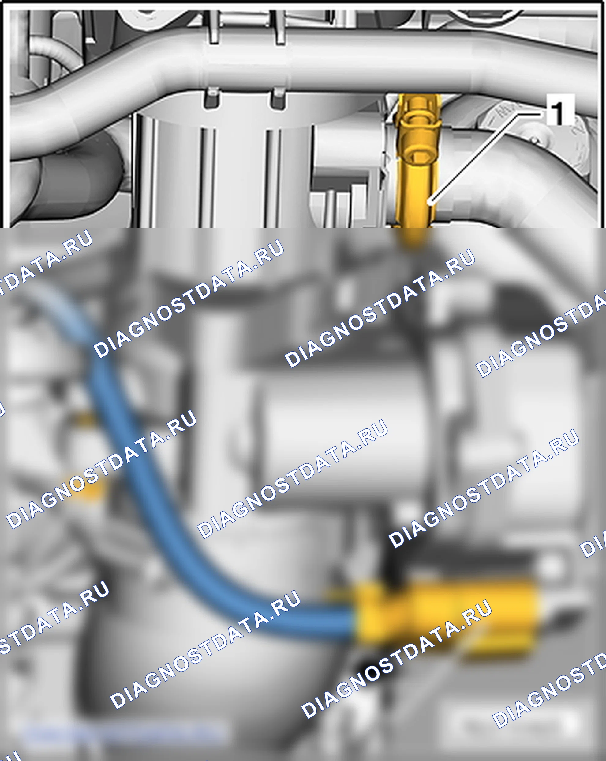 Впускной коллектор (4-цил. дизельный двигатель (1,6 л 4V, TDI Common Rail)). SEAT Leon Ii