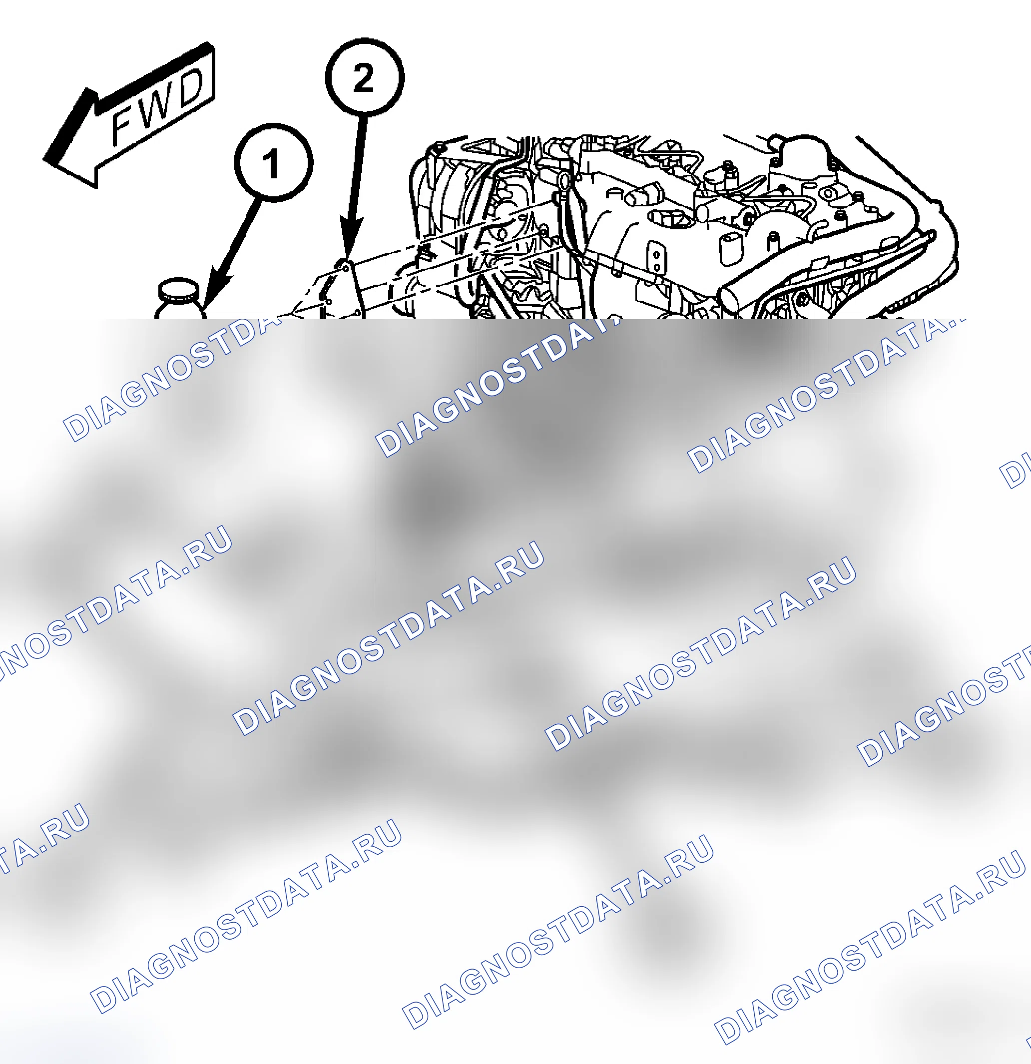 Рис. 55: ДЕМОНТАЖ - ДИЗЕЛЬ. Dodge Caravan IV