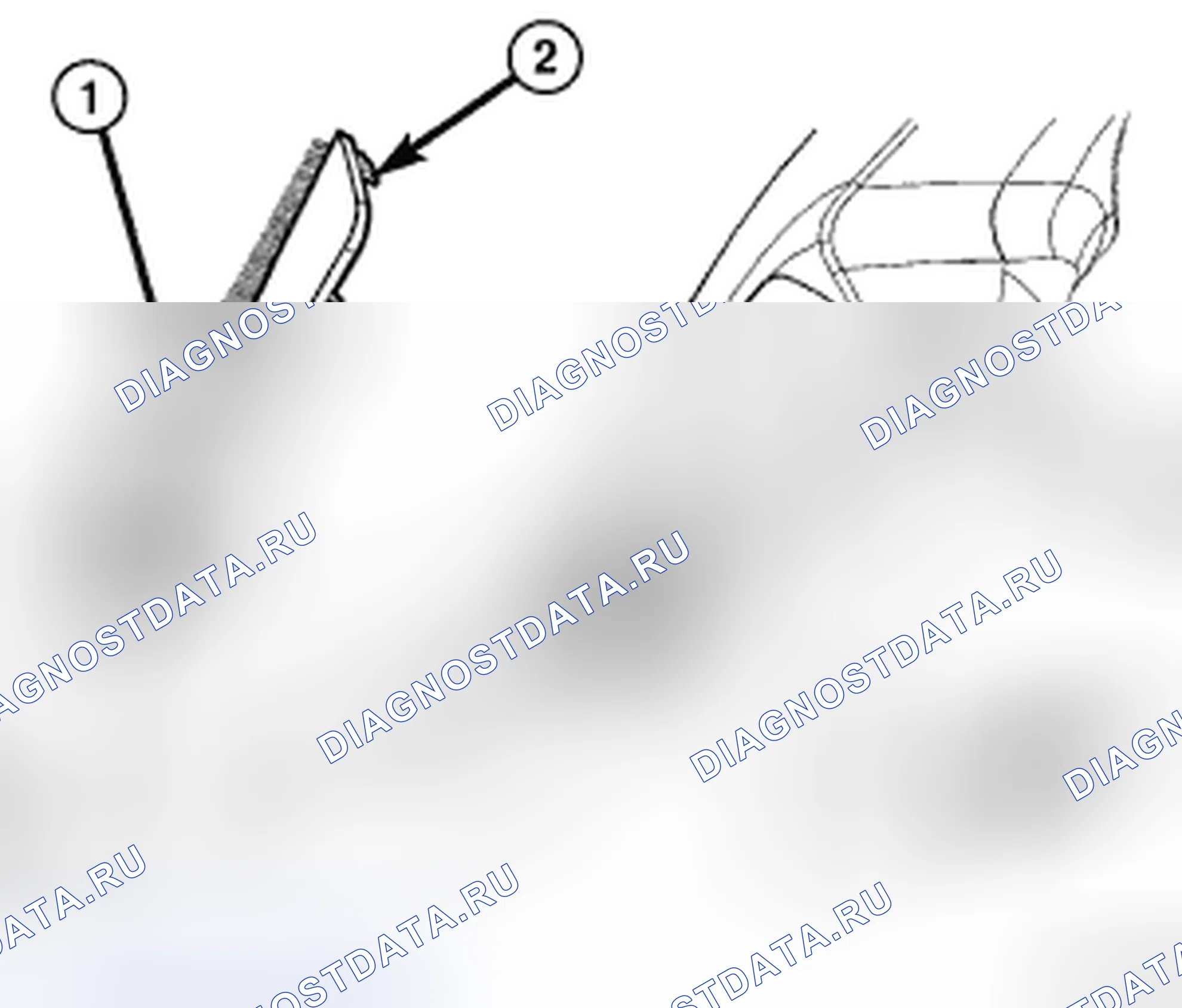 Рис. 23: ПЕРЕКЛЮЧАТЕЛЬ стойка D Питание дверь багажника. Chrysler Town & Country V