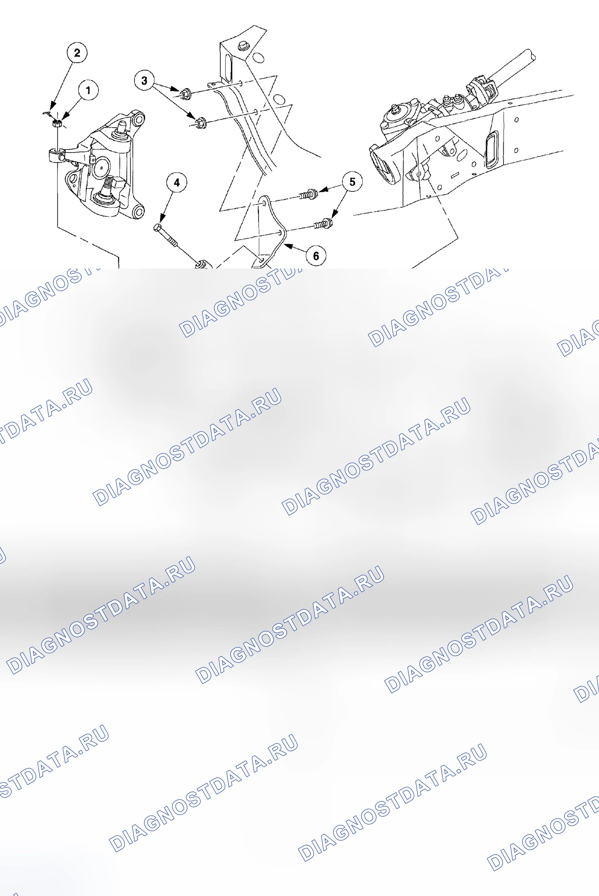 Рис. 229: хтагх0, хтагх1, 4х2 F-250 F-350. Ford Pickup F250 Super Duty I