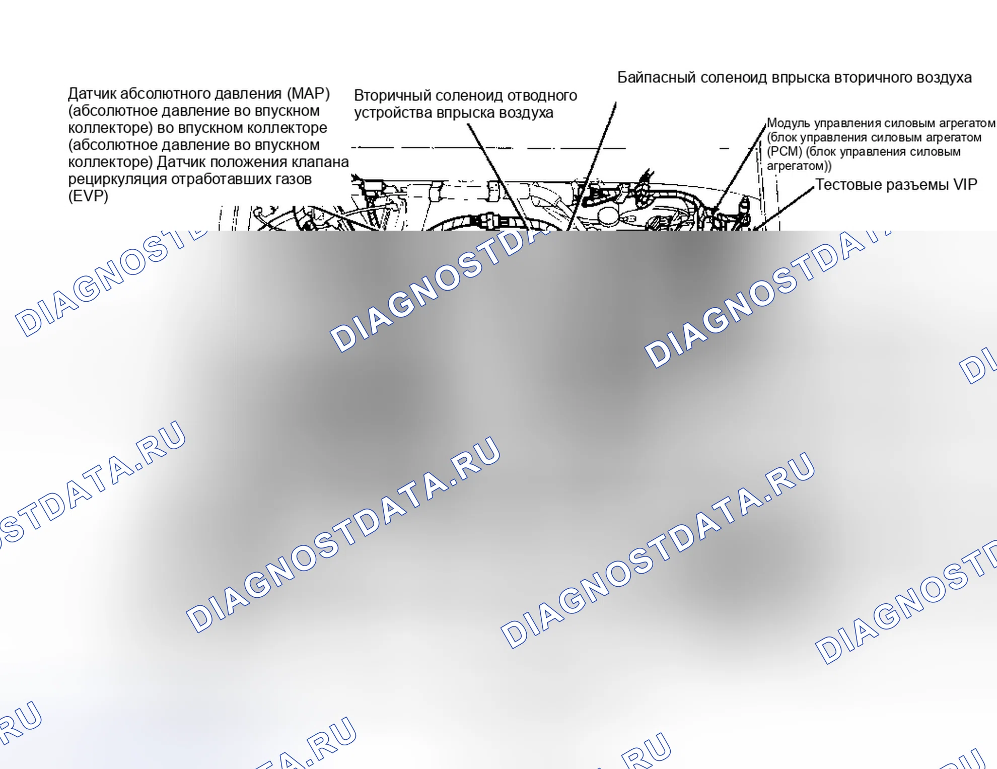 Рис. 6: Расположение компонентов (6 из 9). Ford Cab & Chassis F350 